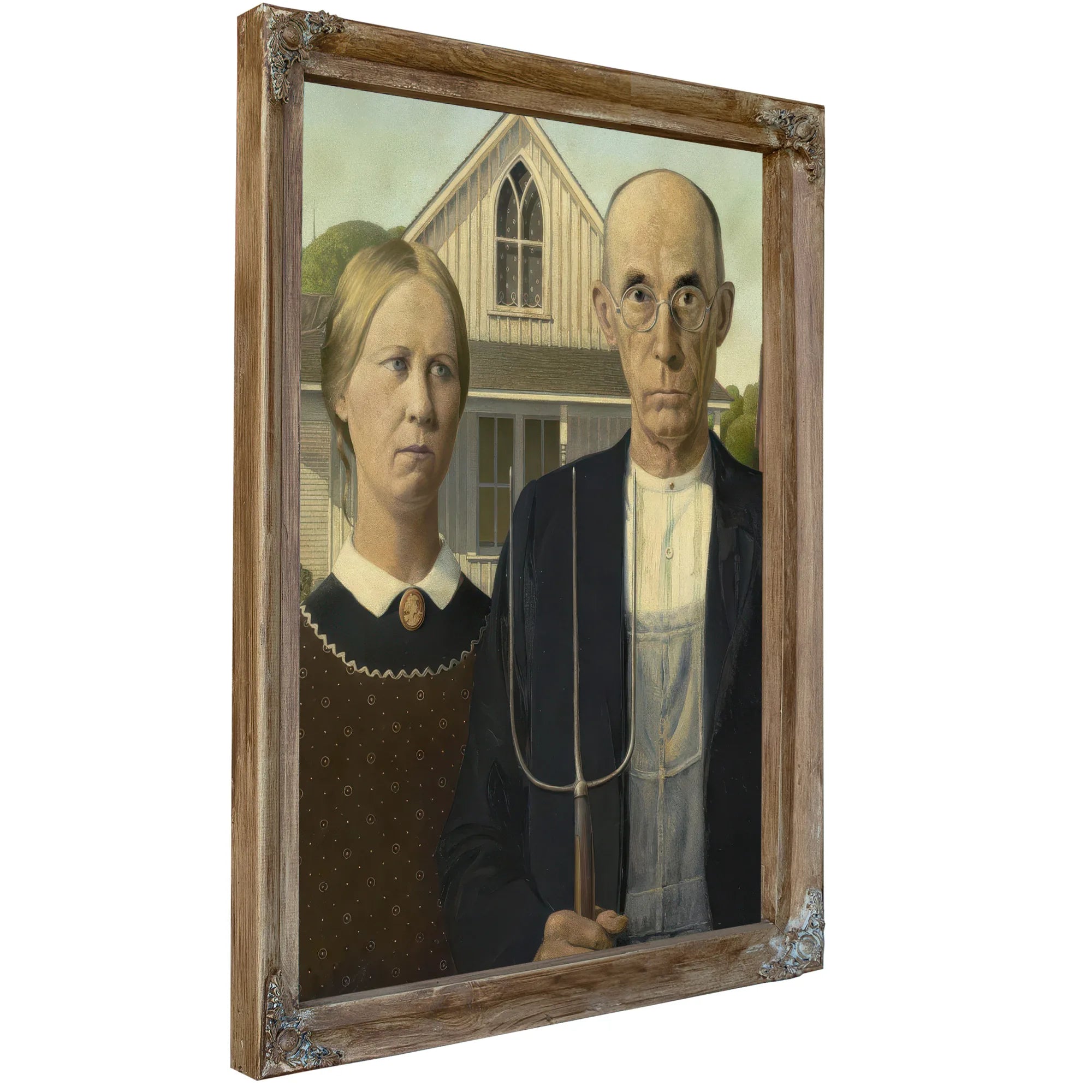 American Gothic By Grant Wood Fine Art Print