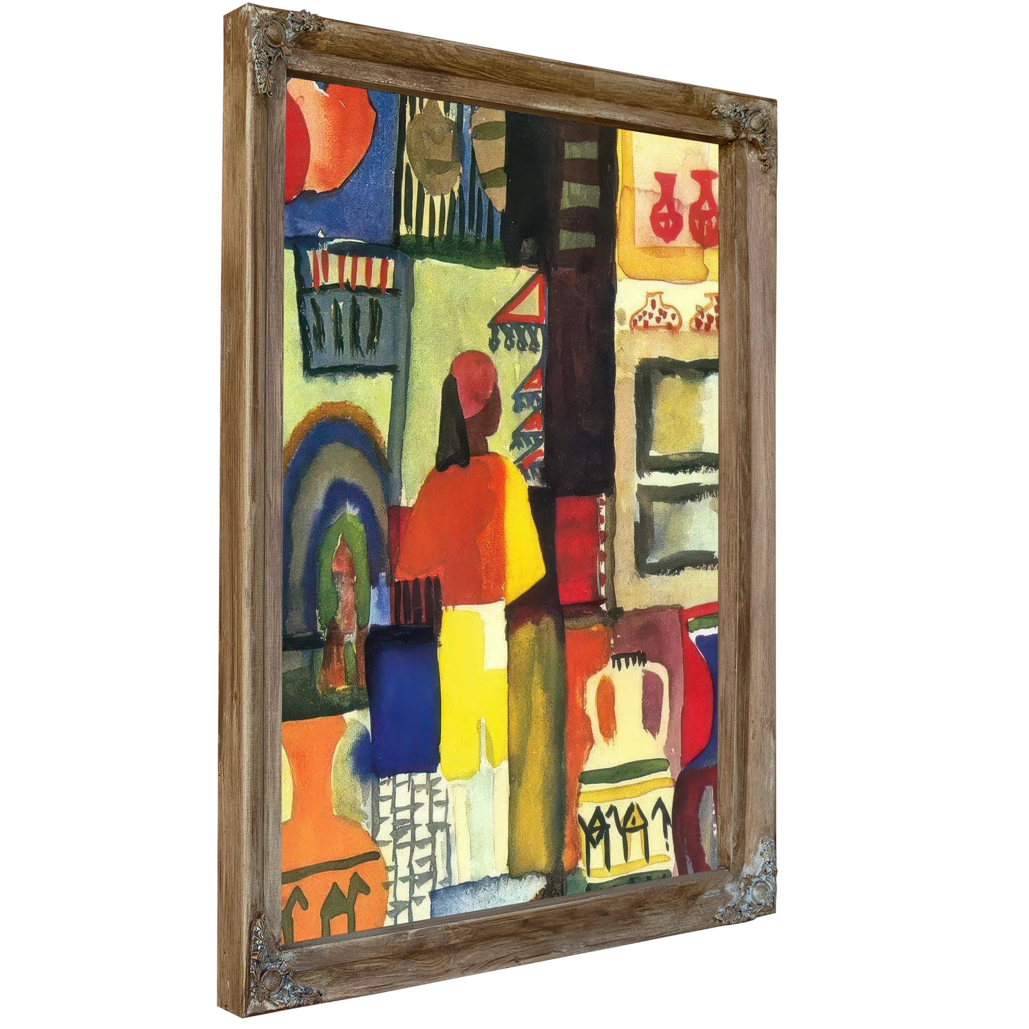 Merchant With Jugs By August Macke Fine Art Print