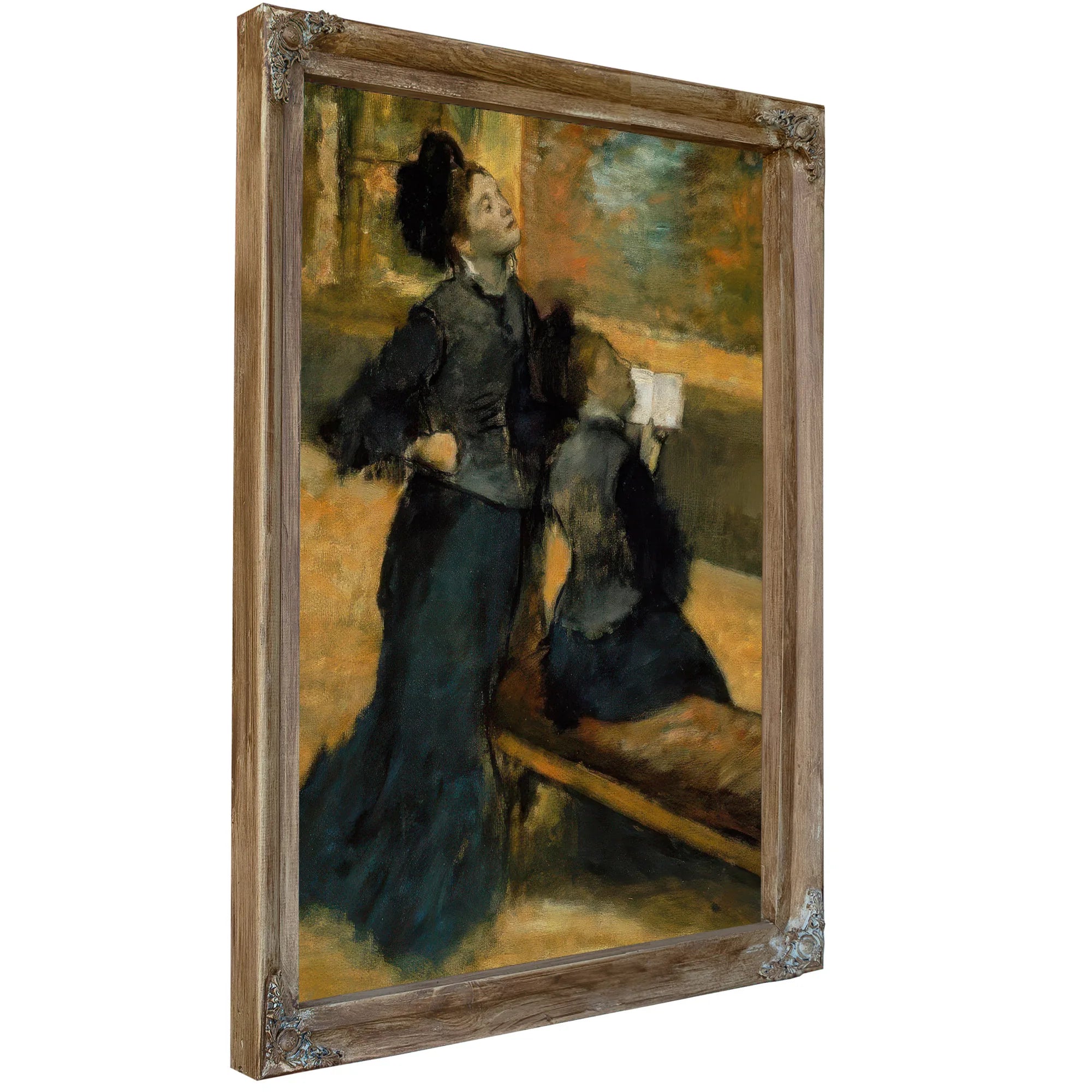 Visit To A Museum By Edgar Degas Fine Art Print
