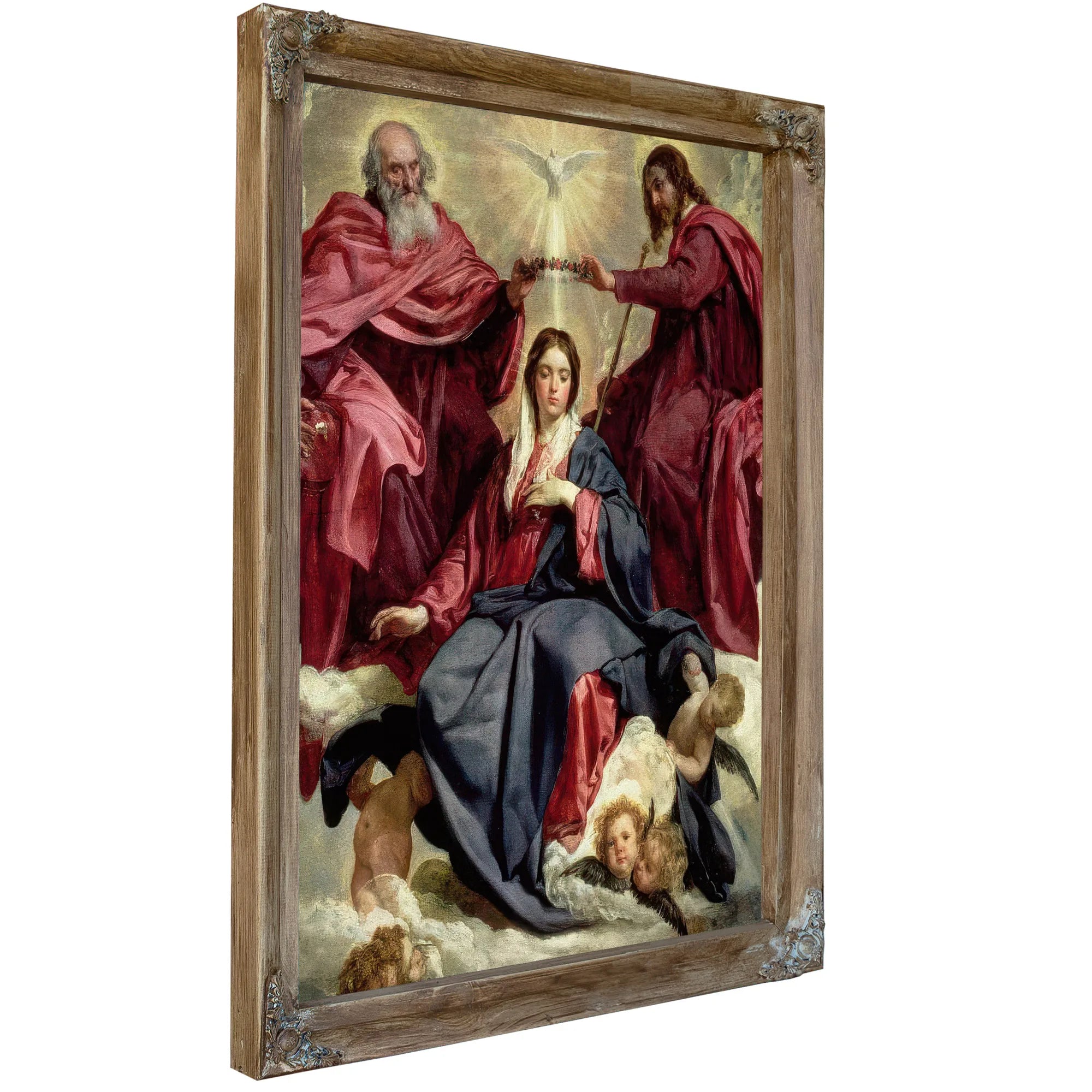 Coronation Of The Virgin By Diego Velazquez Fine Art Print