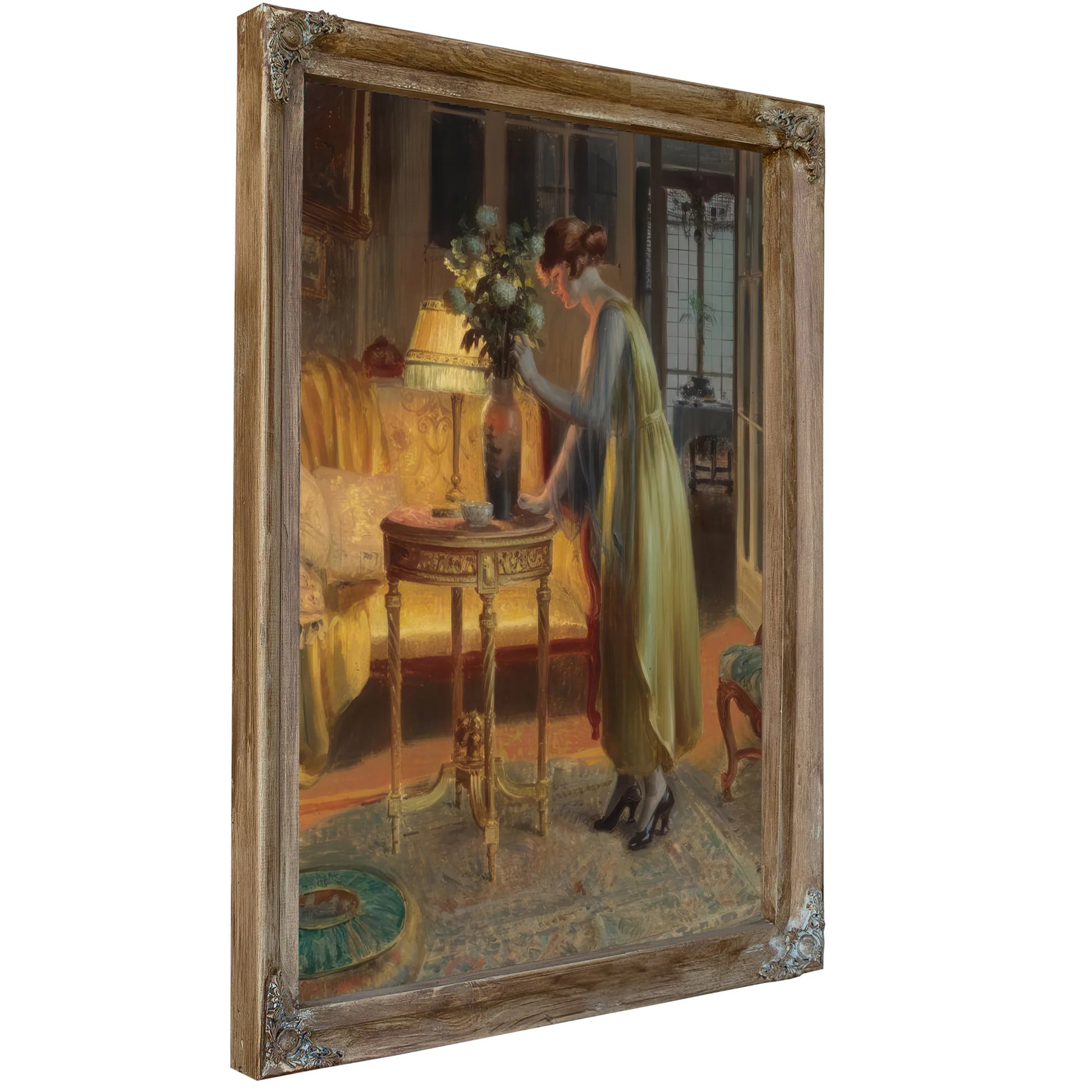 Arrangeant Les Fleurs By Enjolras Delphin Fine Art Print