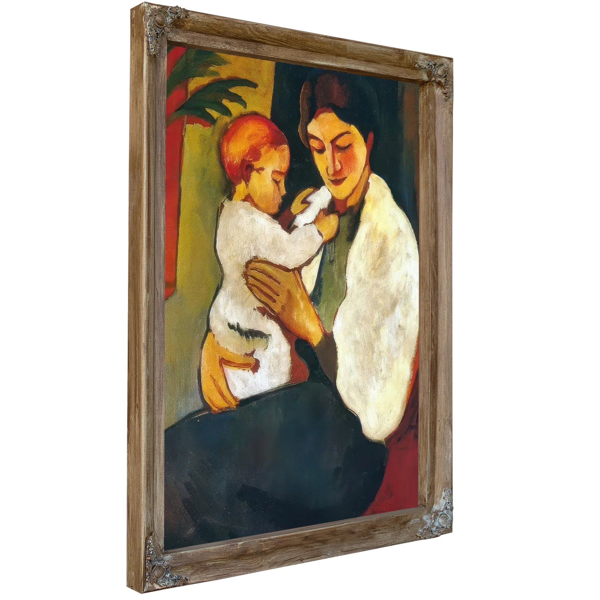 Mother And Child By August Macke Fine Art Print