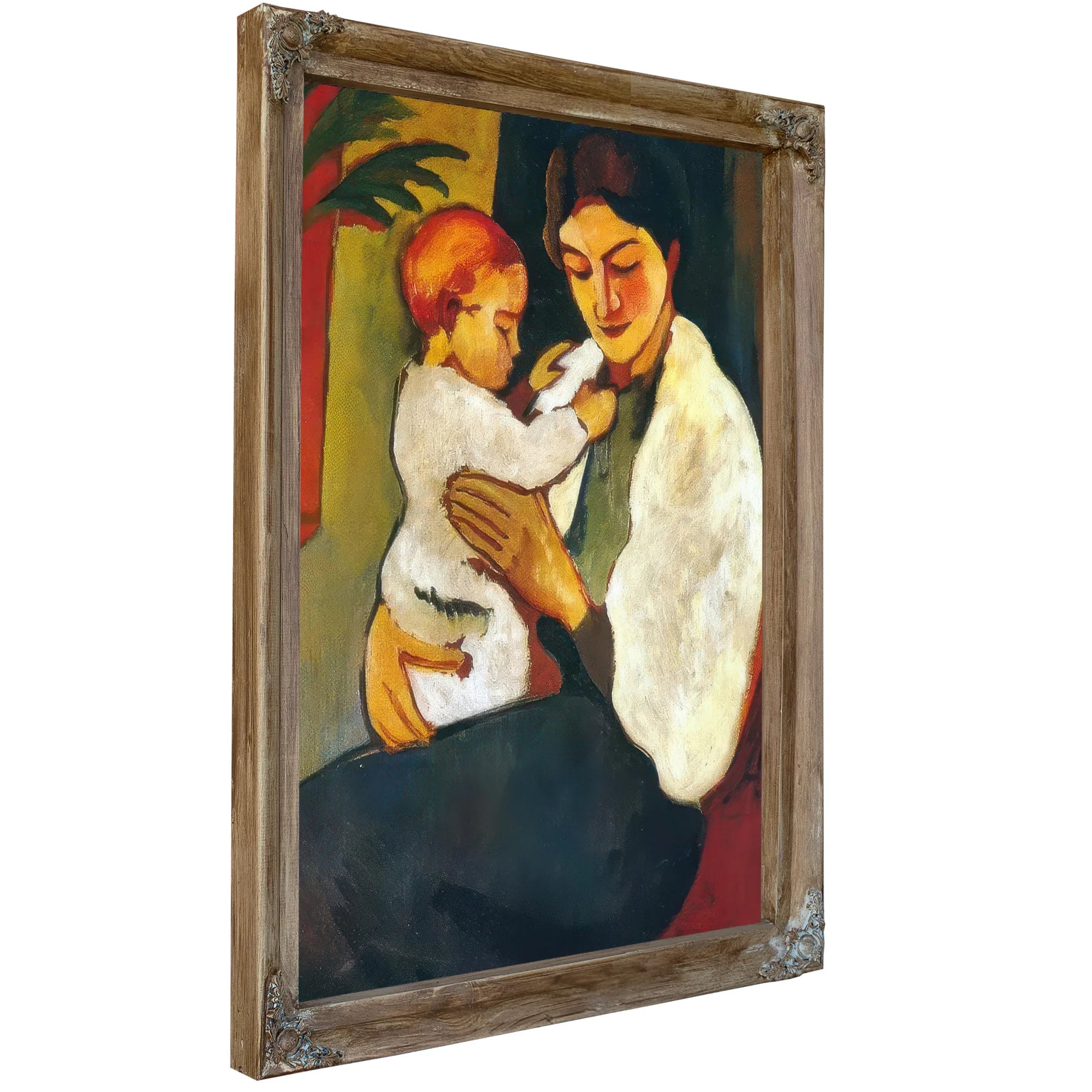 Mother And Child By August Macke Fine Art Print