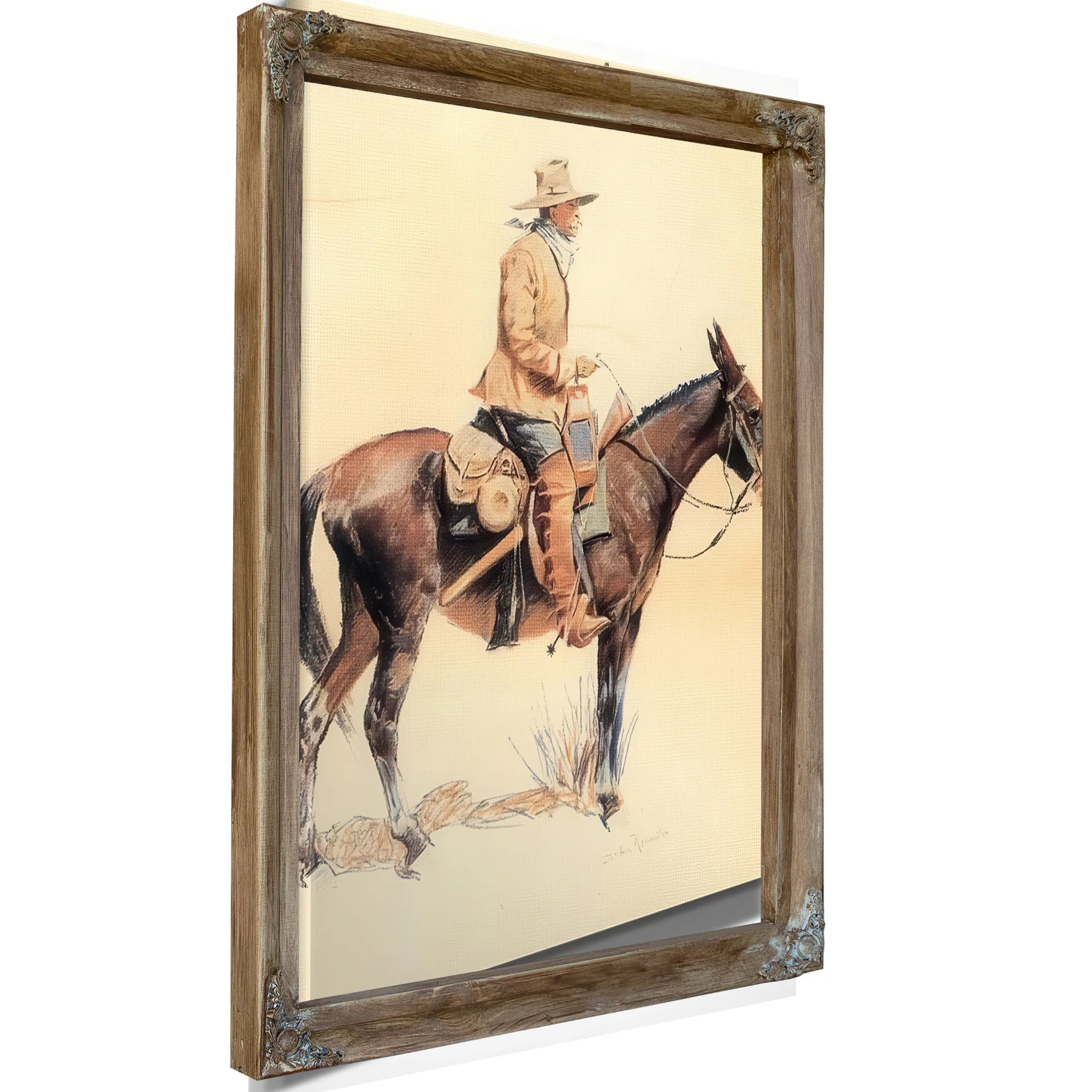 An Army Packer Aka A Regular By Frederic Remington Fine Art Print