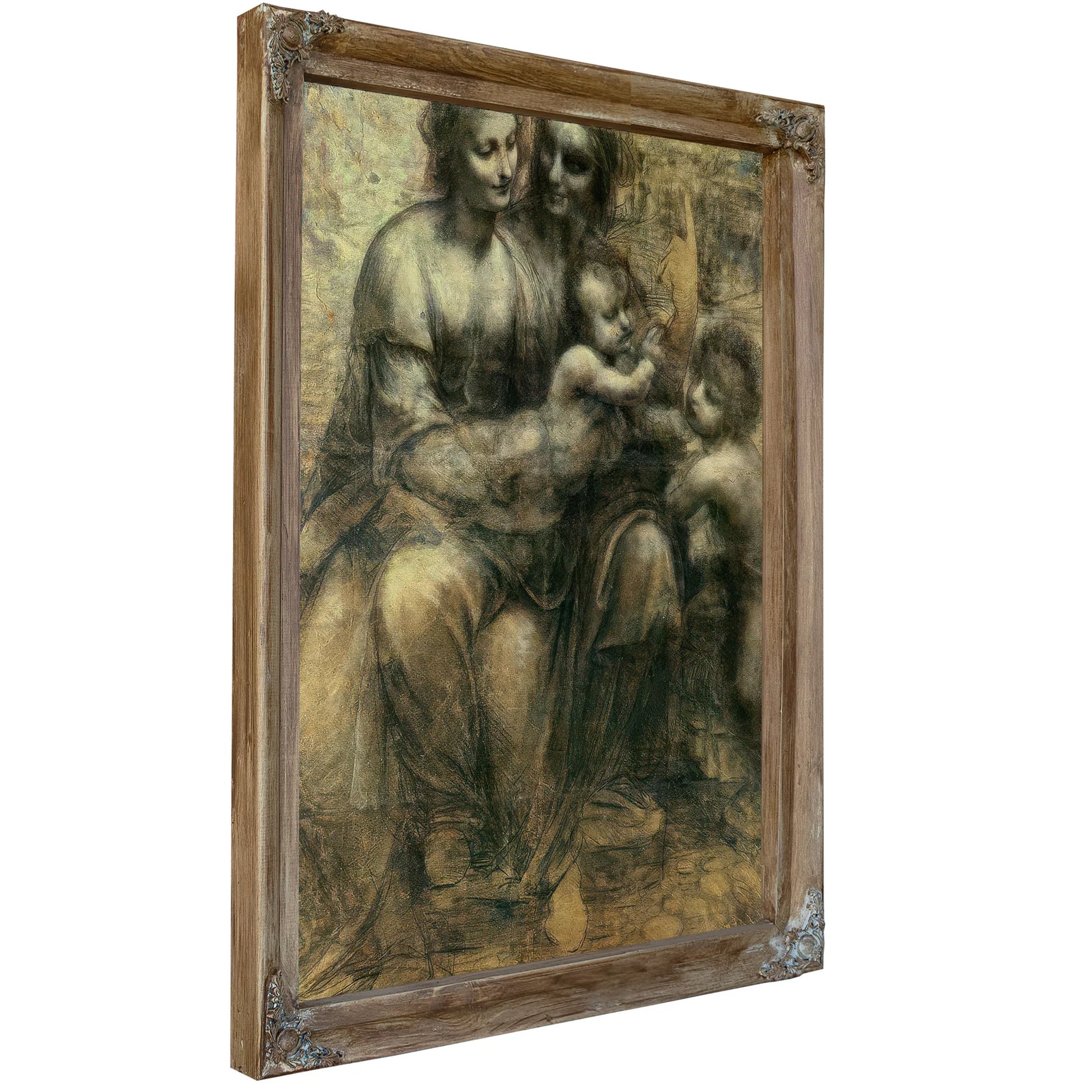 The Virgin And Child With Ss. Anne And John The Baptist By Leonardo Da Vinci Fine Art Print