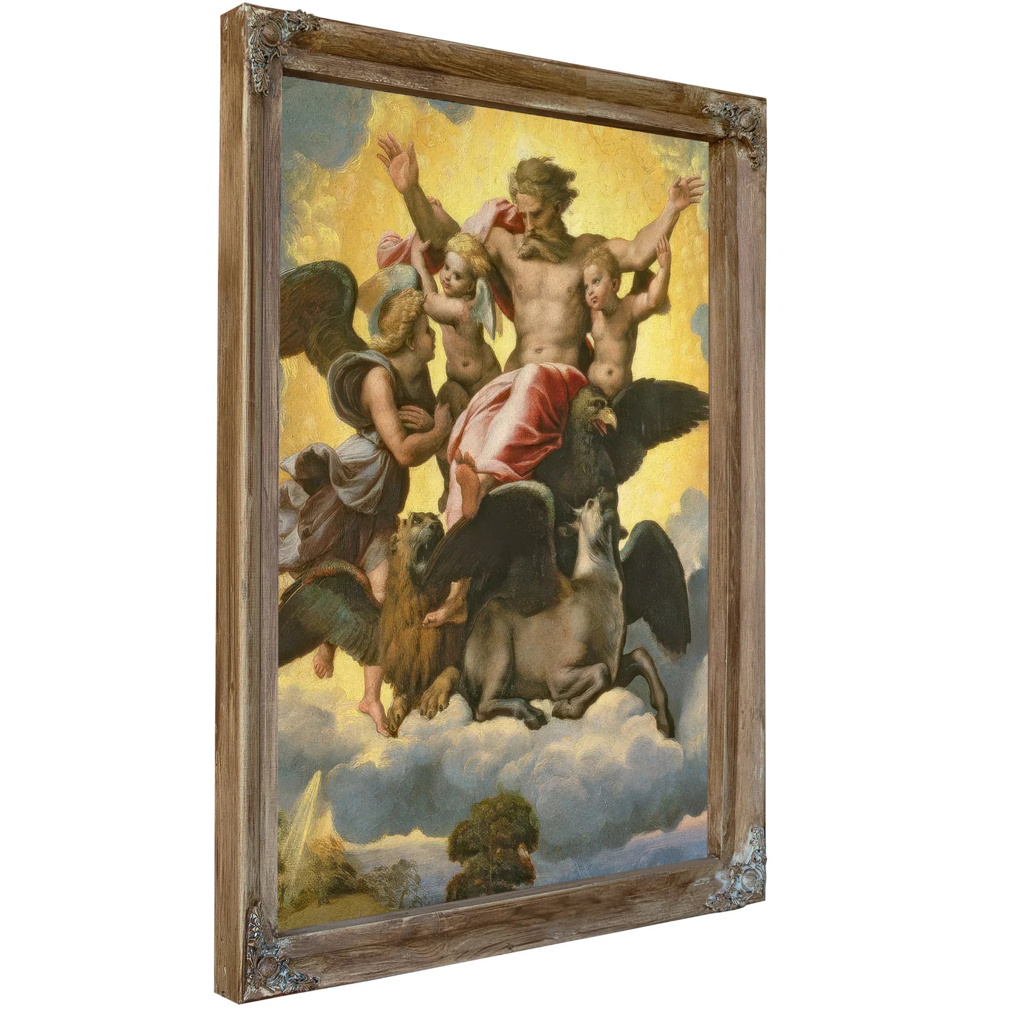 Vision Of Ezekiel By Raphael Fine Art Print