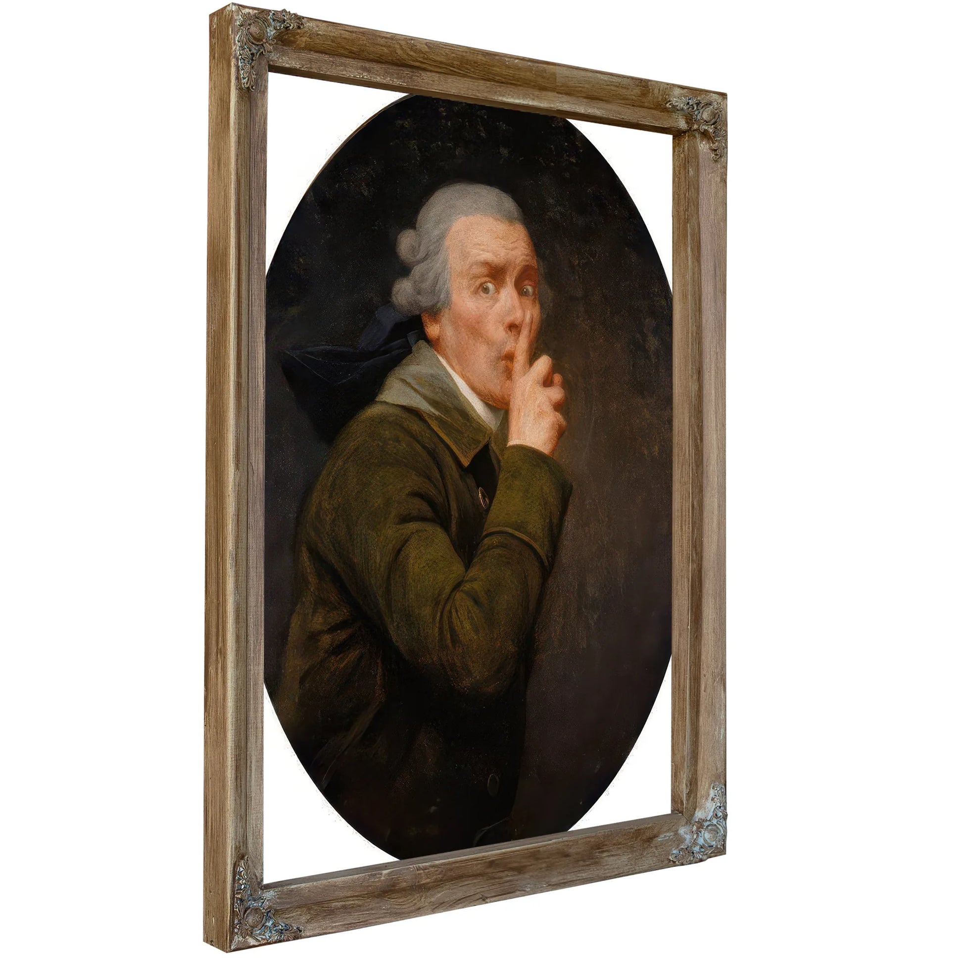 Le Discret 1791 By Joseph Ducreux Fine Art Print