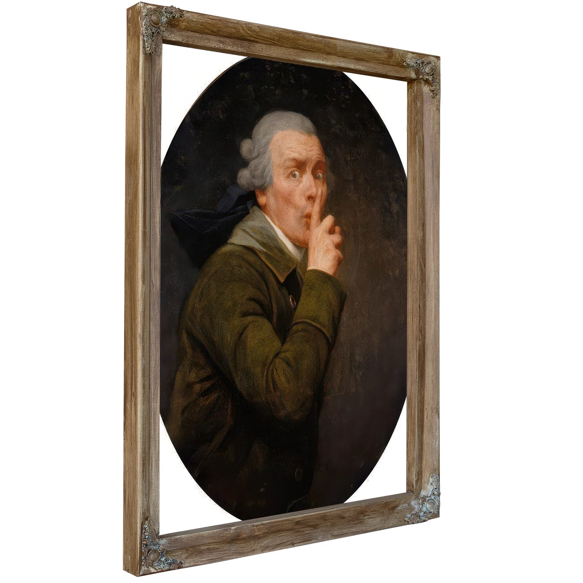 Le Discret 1791 By Joseph Ducreux Fine Art Print