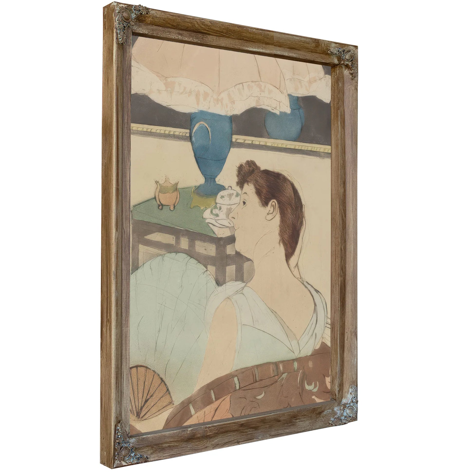 The Lamp By Mary Cassatt Fine Art Print