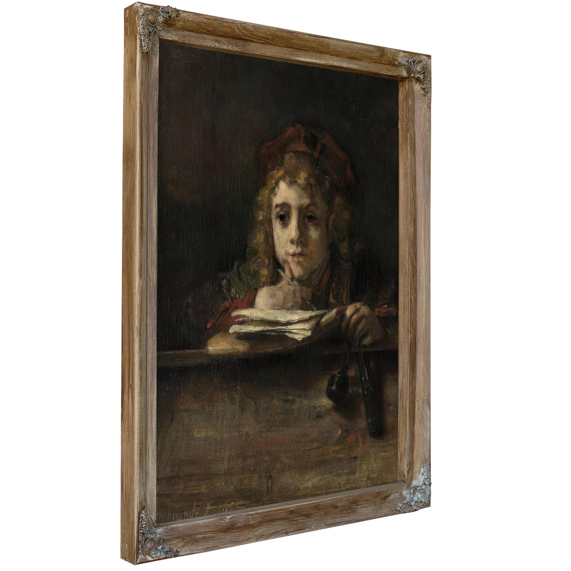 Titus Van Rijn The Artist's Son Reading By Rembrandt Fine Art Print