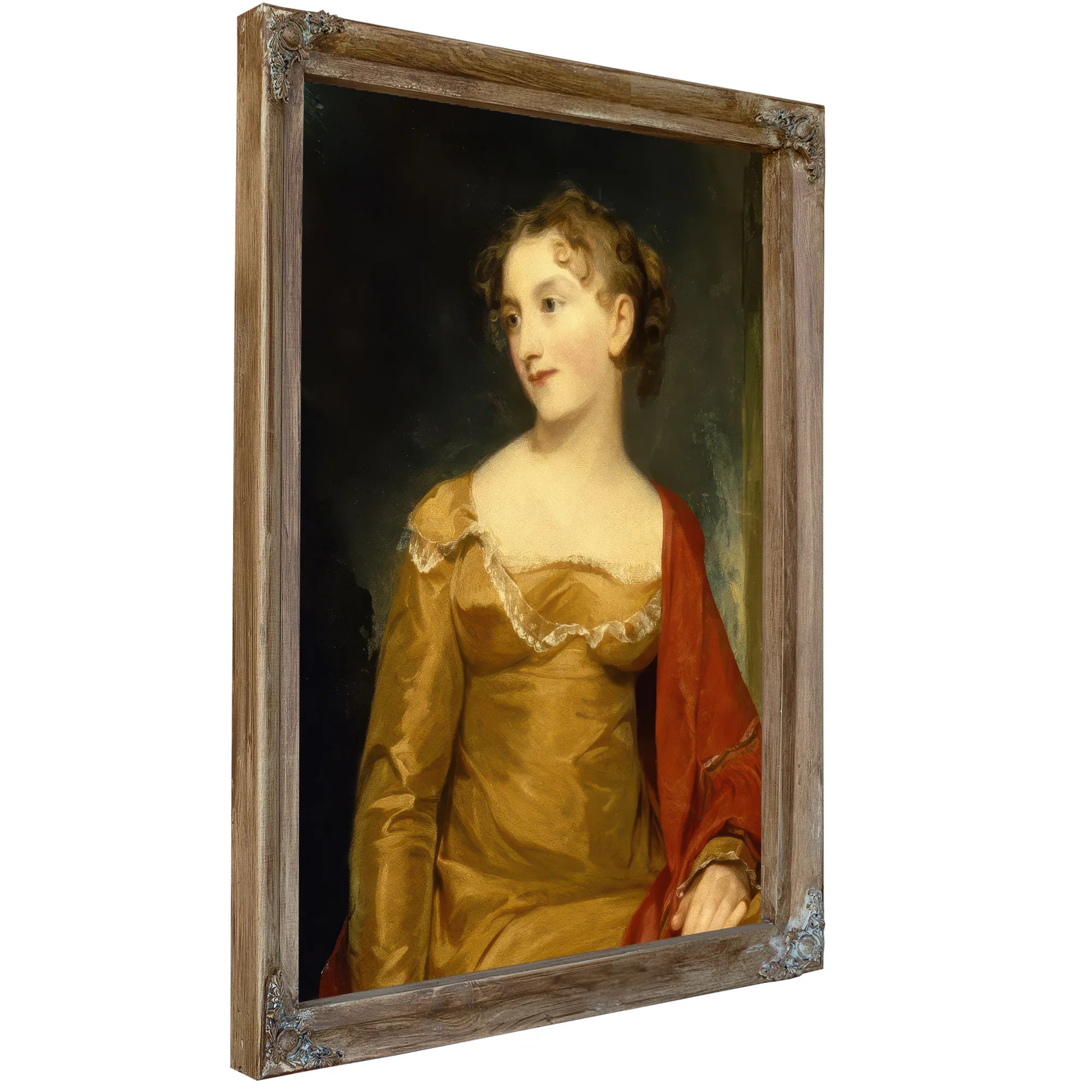 Portrait Of Maria Livingston (Mrs. John C. Tillotson) By Thomas Sully Fine Art Print