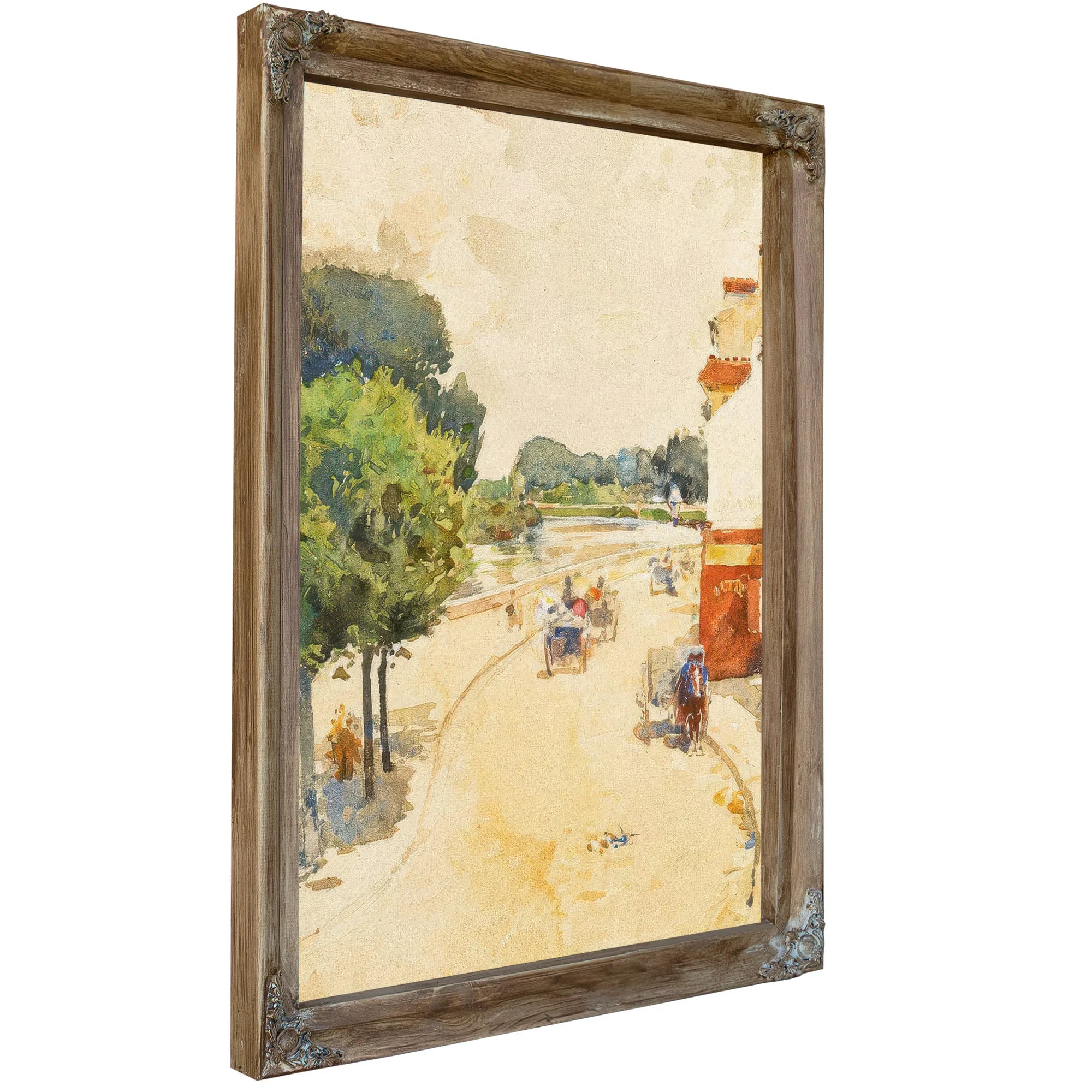 Along The Seine, Bougival By Childe Hassam Fine Art Print