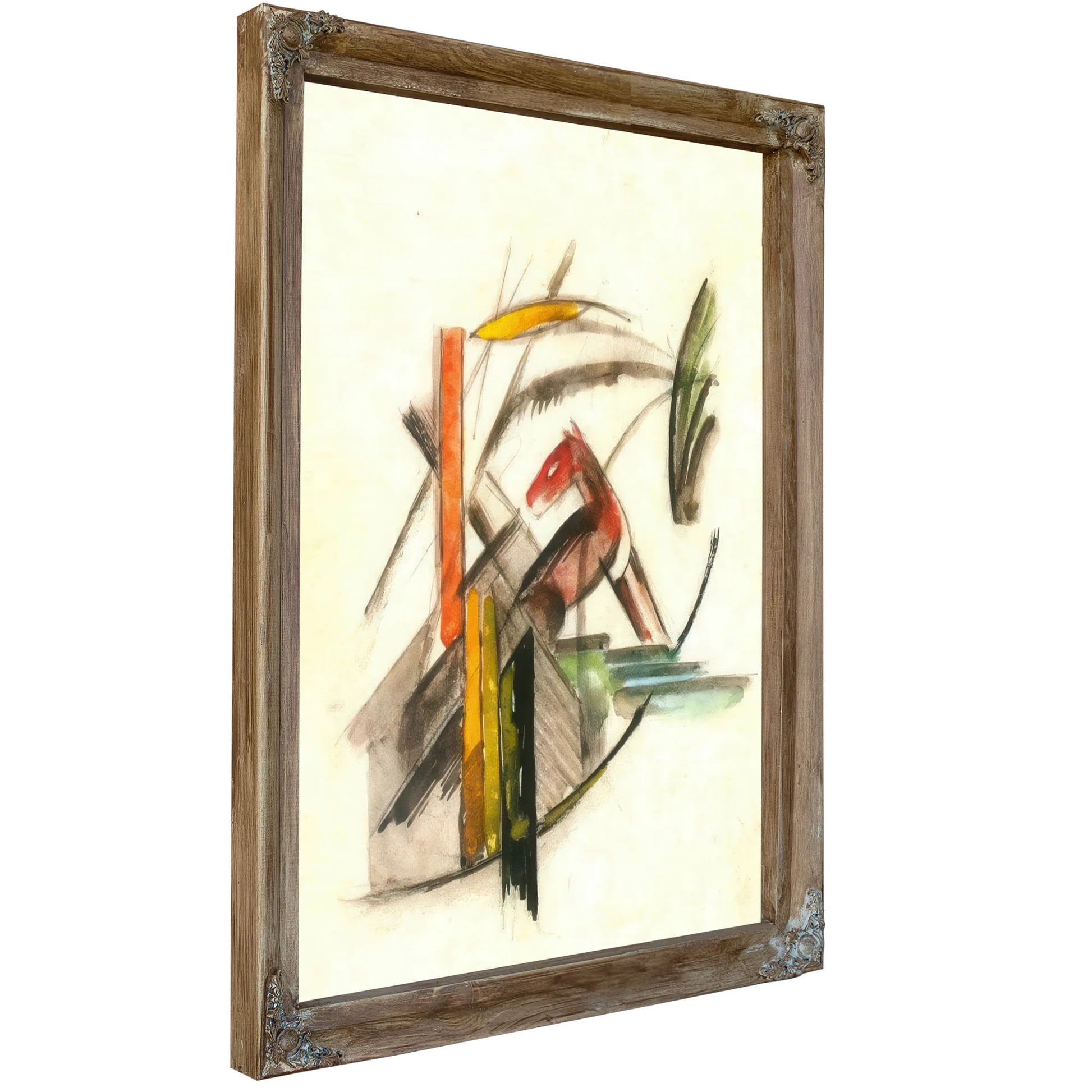 Reddish Animal By Franz Marc Fine Art Print