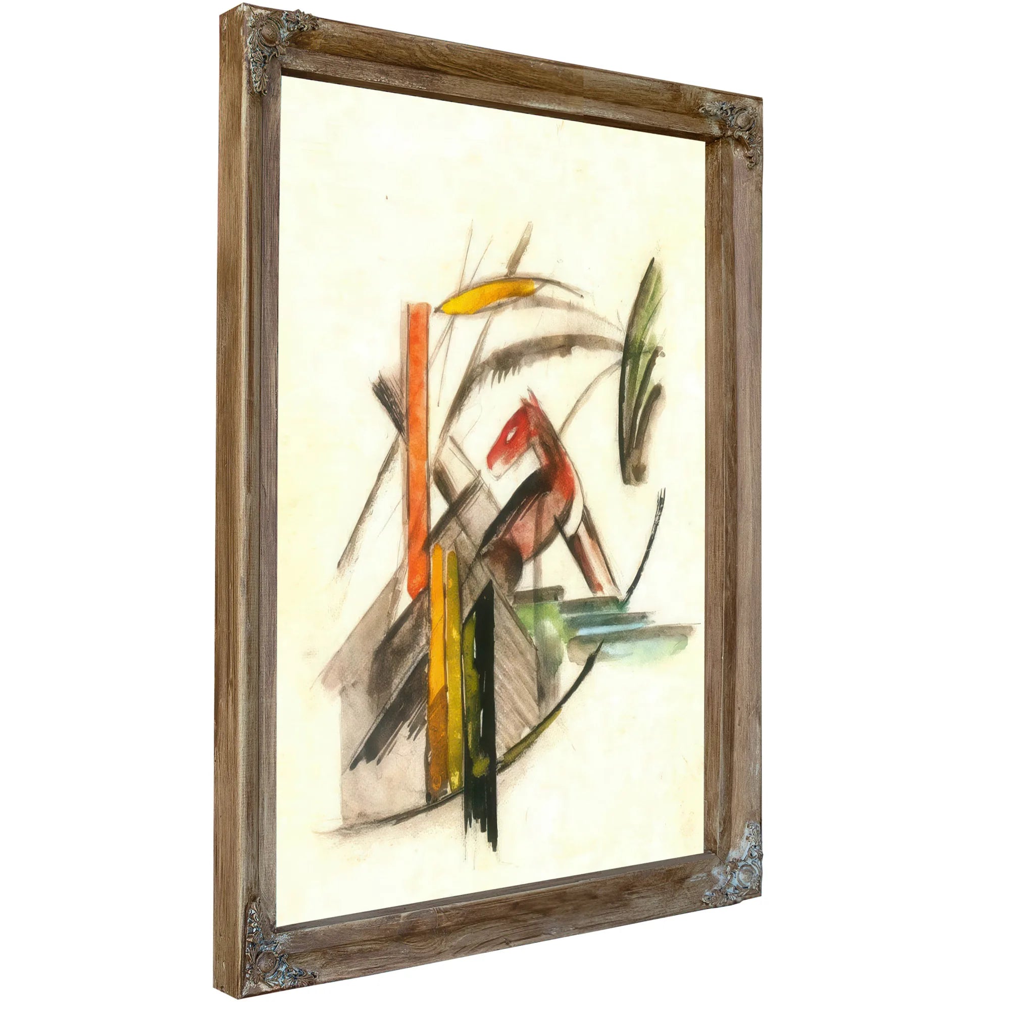 Reddish Animal By Franz Marc Fine Art Print