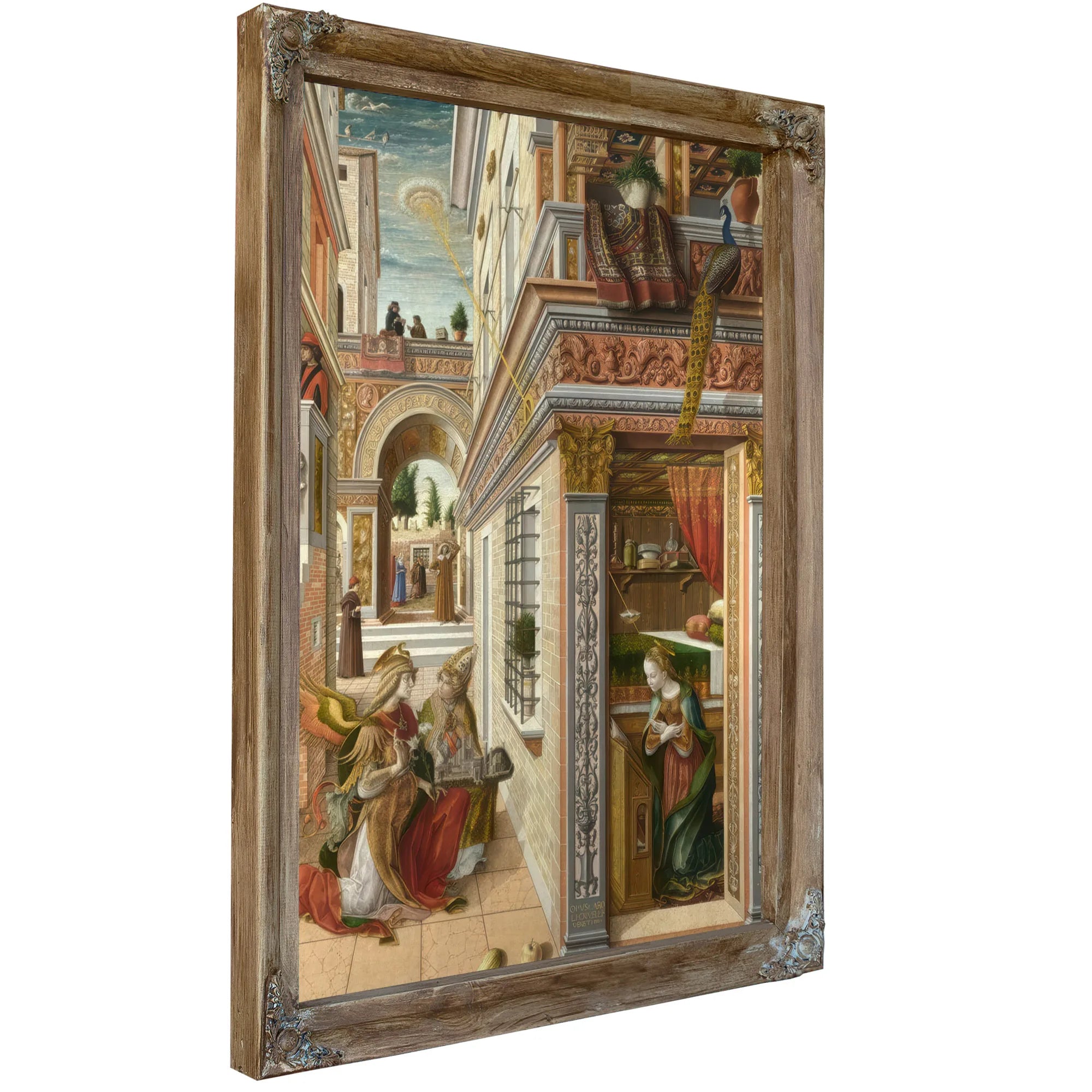 The Annunciation With St Emidius 1486 By Carlo Crivelli Fine Art Print