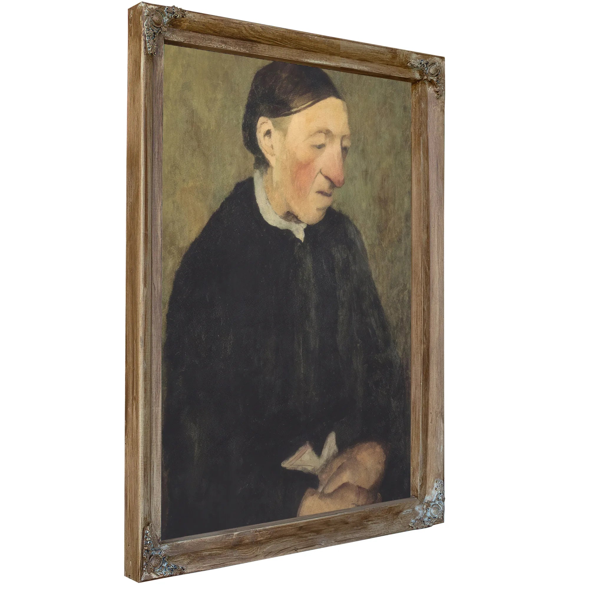 Old Woman With Handkerchief By Paula Modersohn Becker Fine Art Print