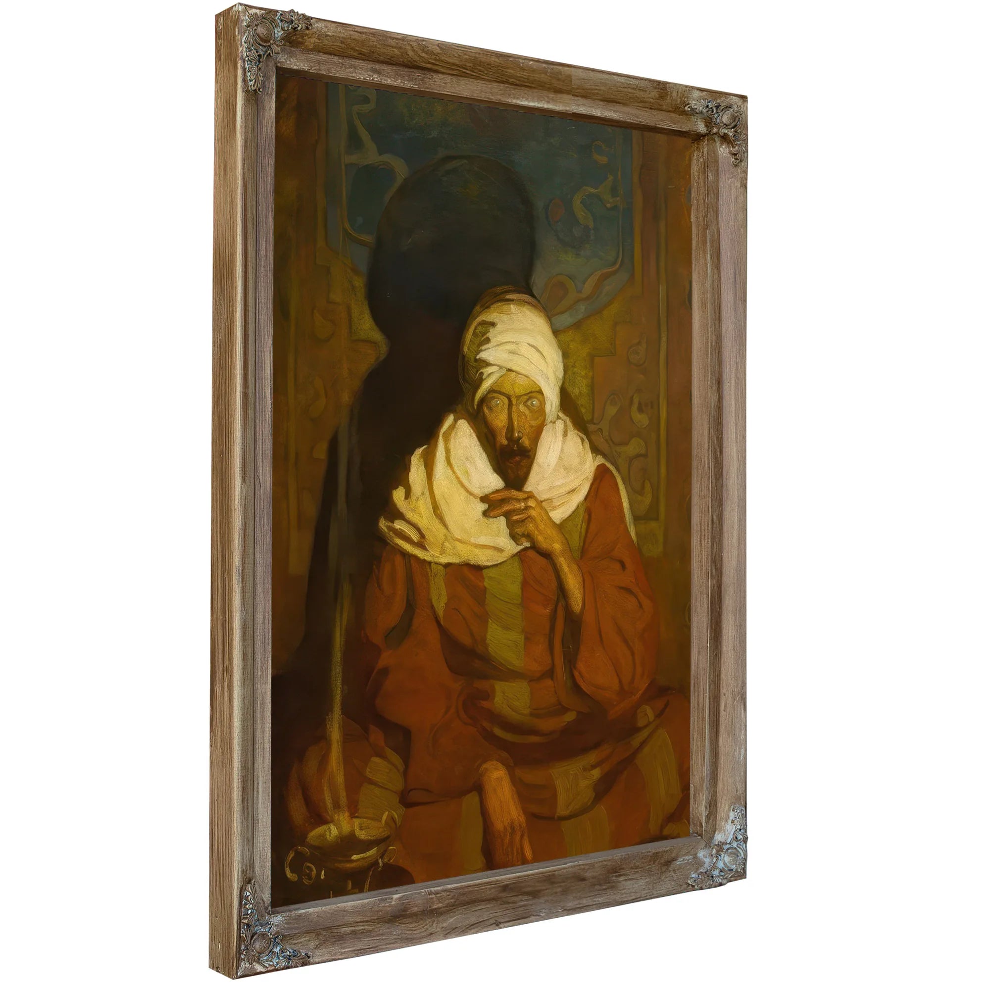 A Hindu Mystic (Seated Arab) By NC Wyeth Fine Art Print