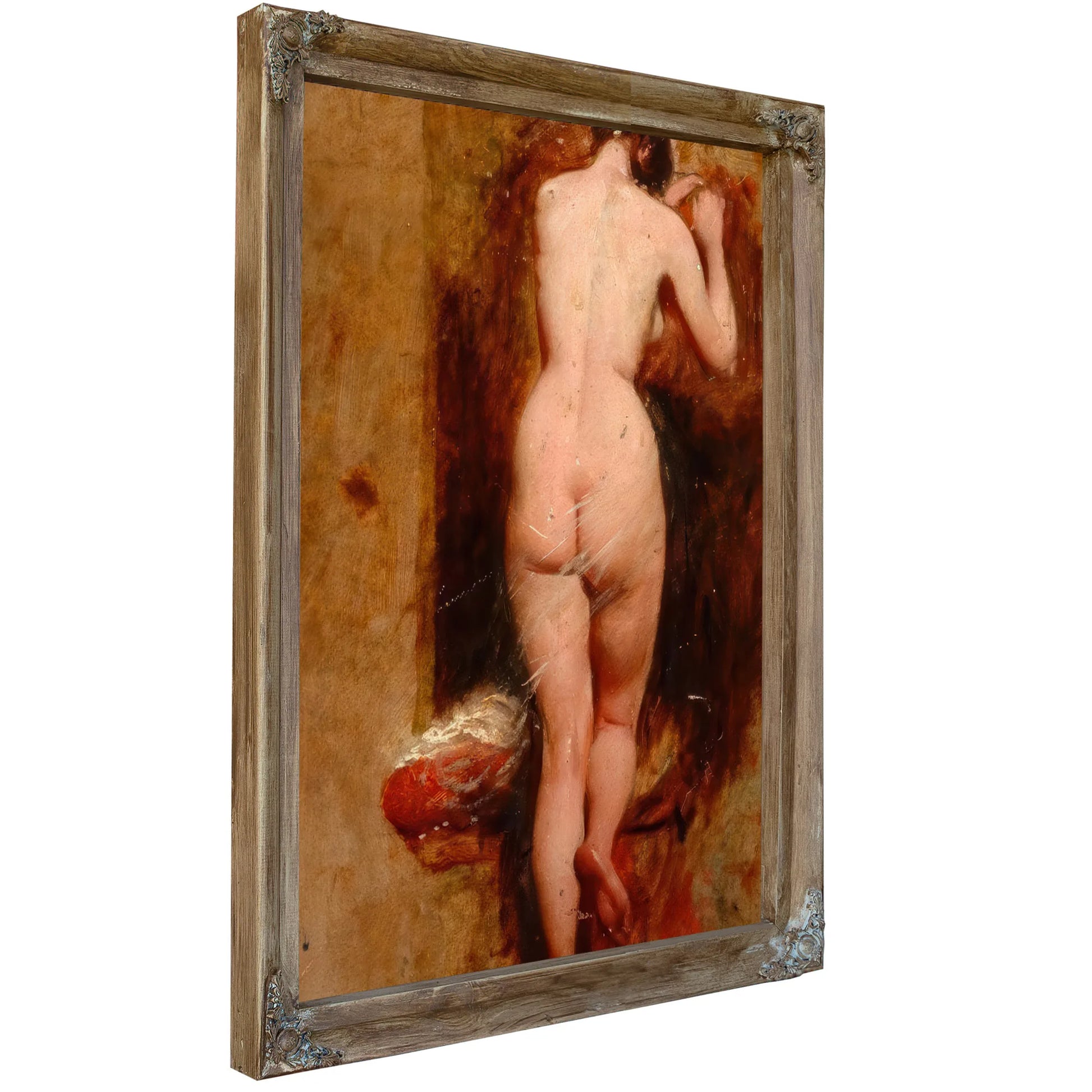 Standing Female Nude, Back View By William Etty Fine Art Print