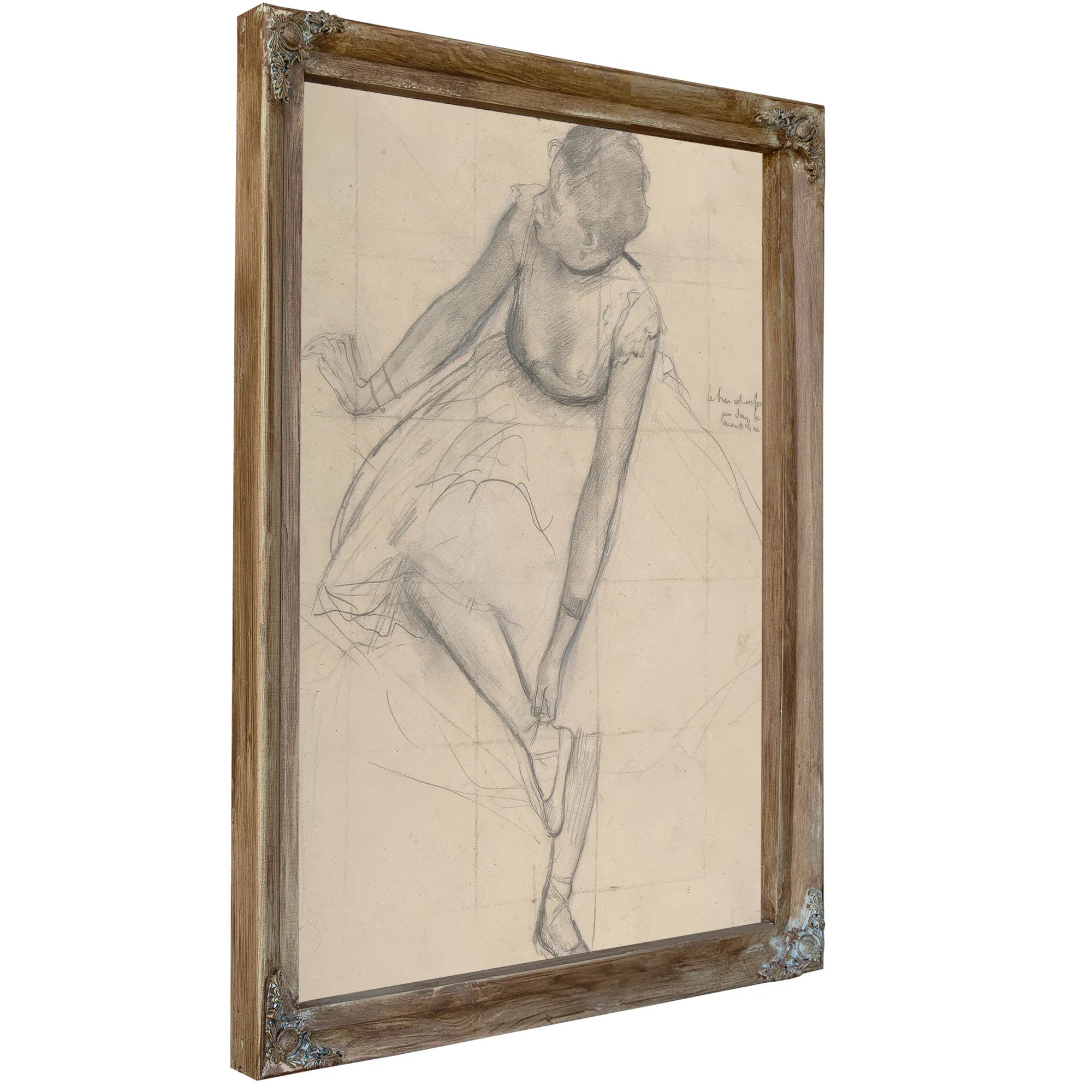 Dancer Adjusting Her Slipper By Edgar Degas Fine Art Print