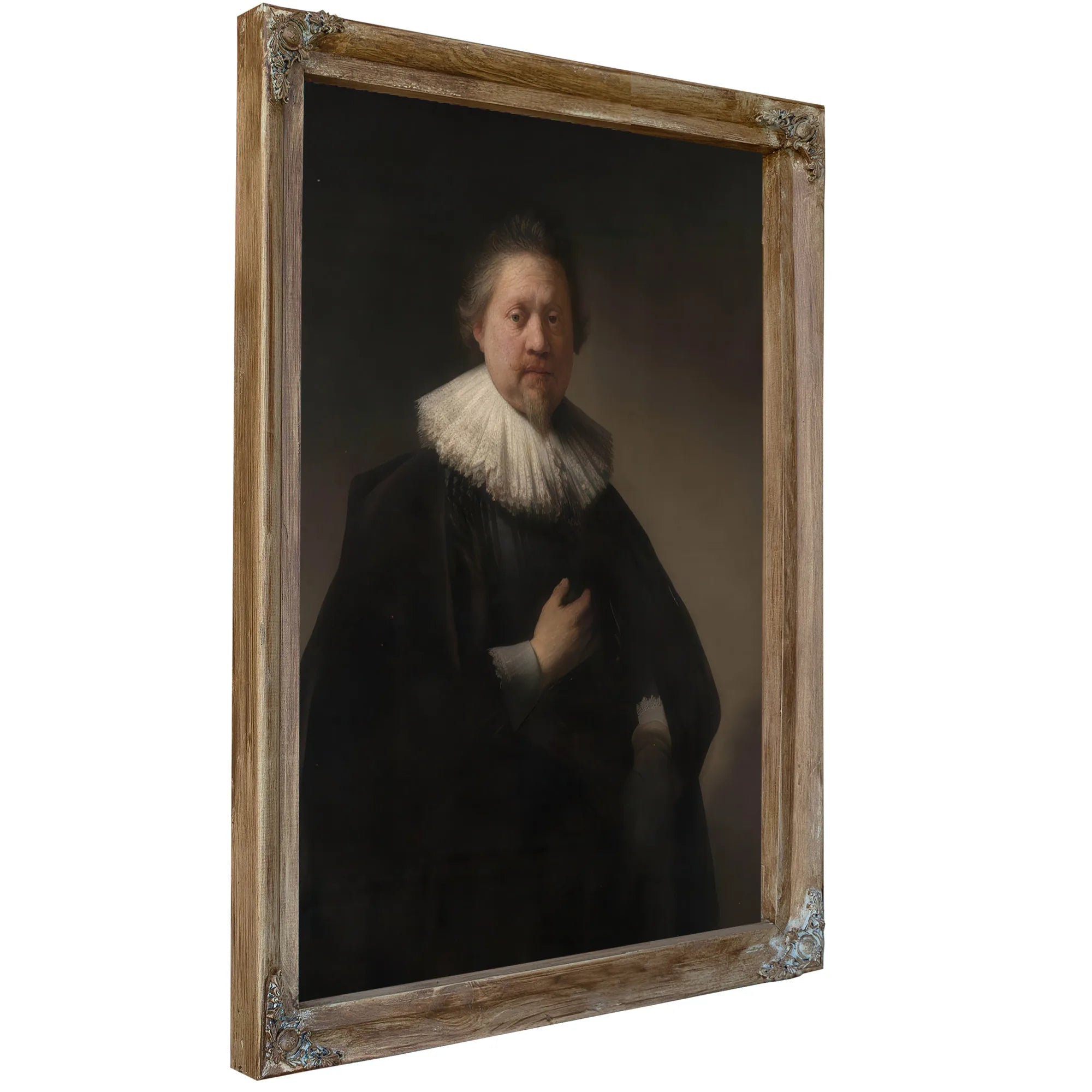 Portrait Of A Man Probably A Member Of The Van Beresteyn Family By Rembrandt Fine Art Print