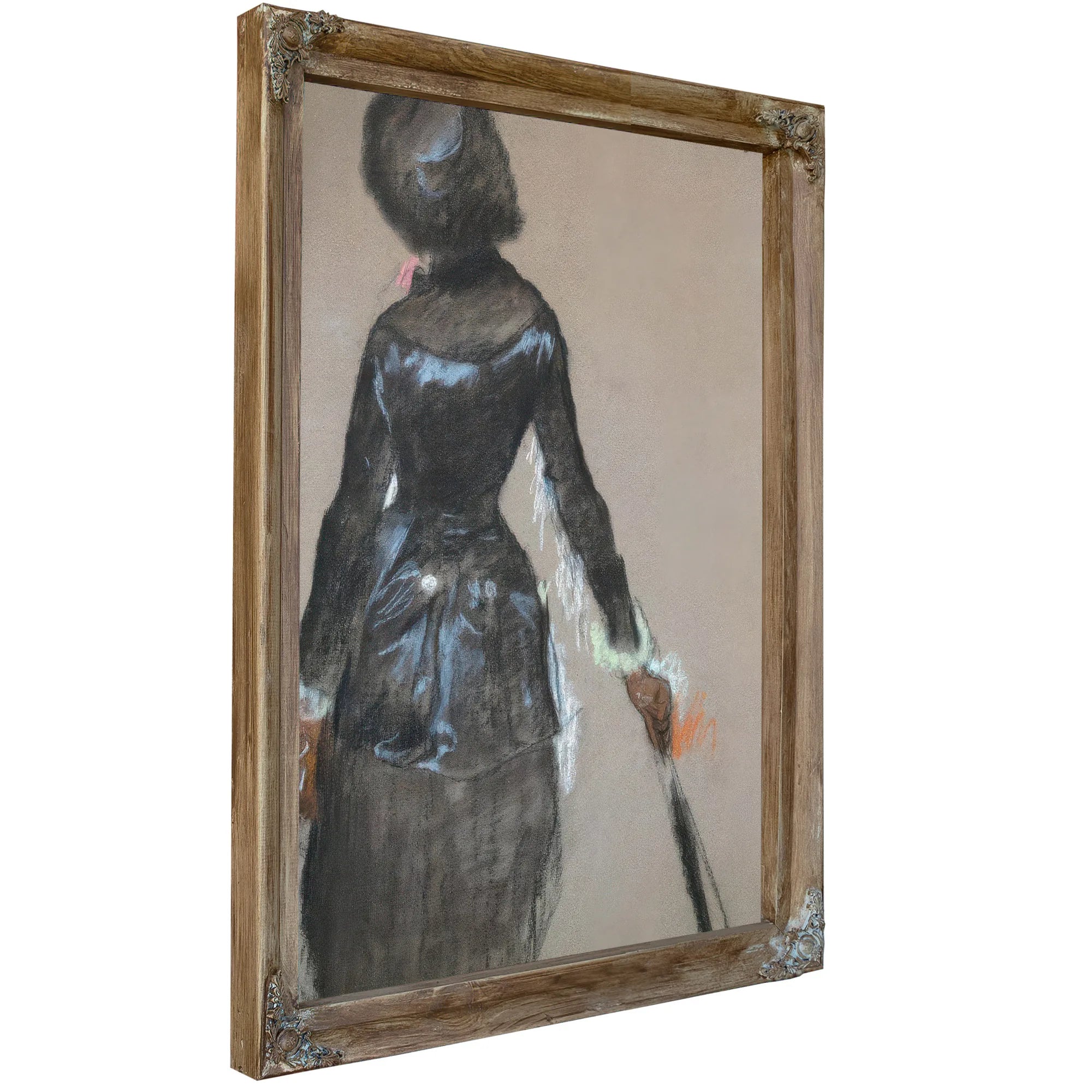 Mary Cassatt At The Louvre By Edgar Degas Fine Art Print