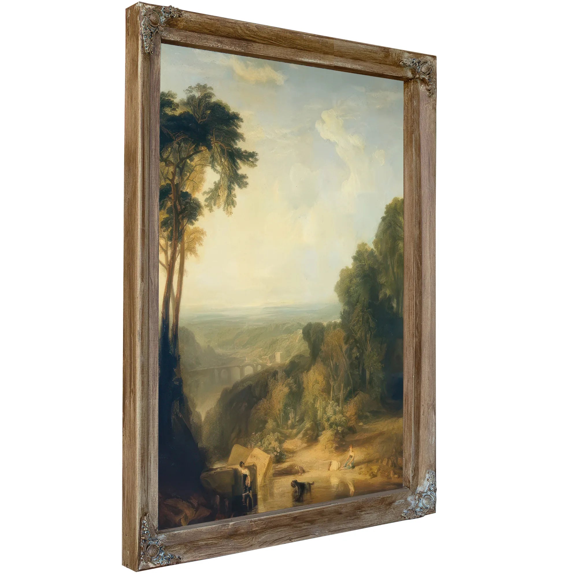 Crossing The Brook By Jwm Turner Fine Art Print