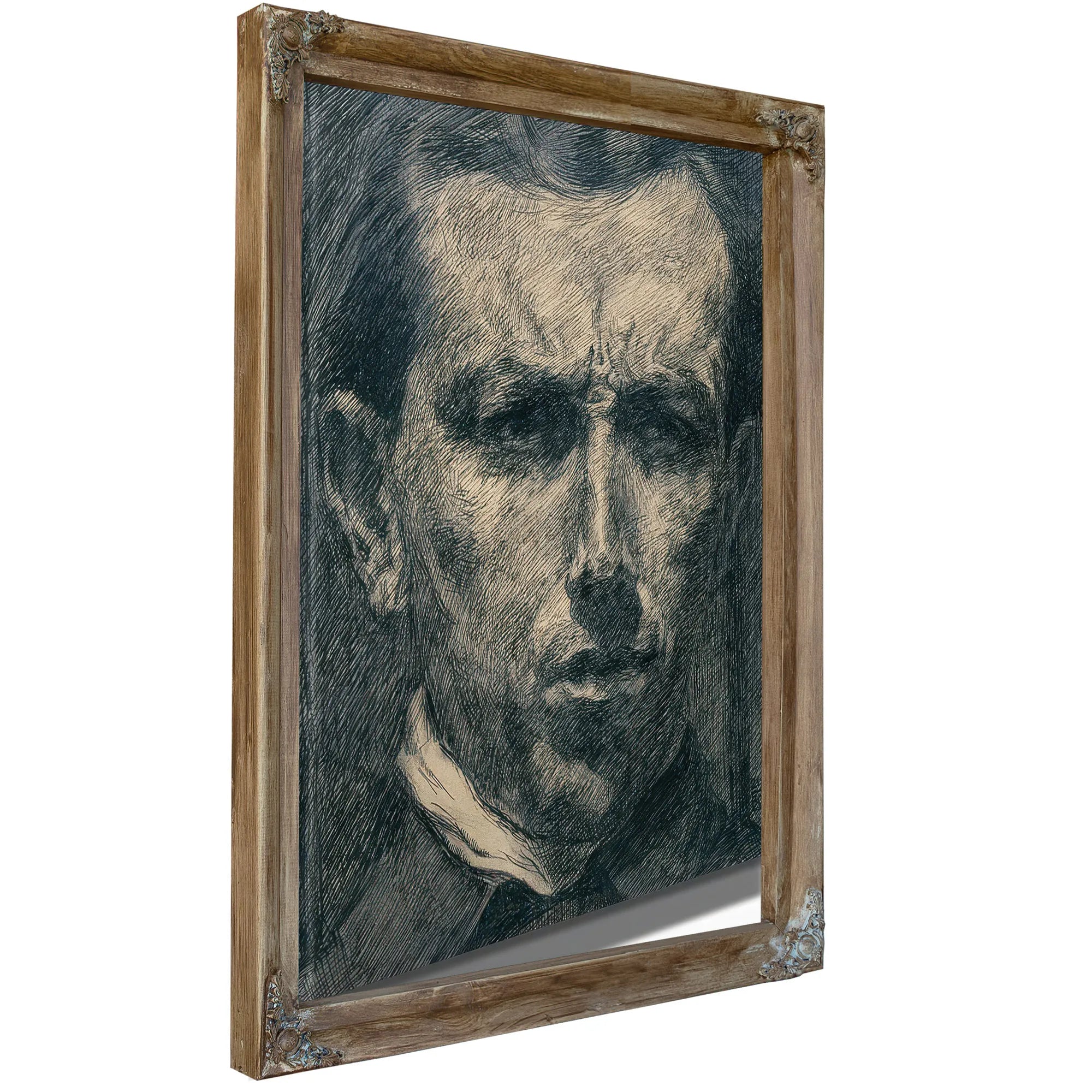 Self Portrait 1910 Ink And Graphite 26 X 22 2 Cm Met By Umberto Boccioni Fine Art Print