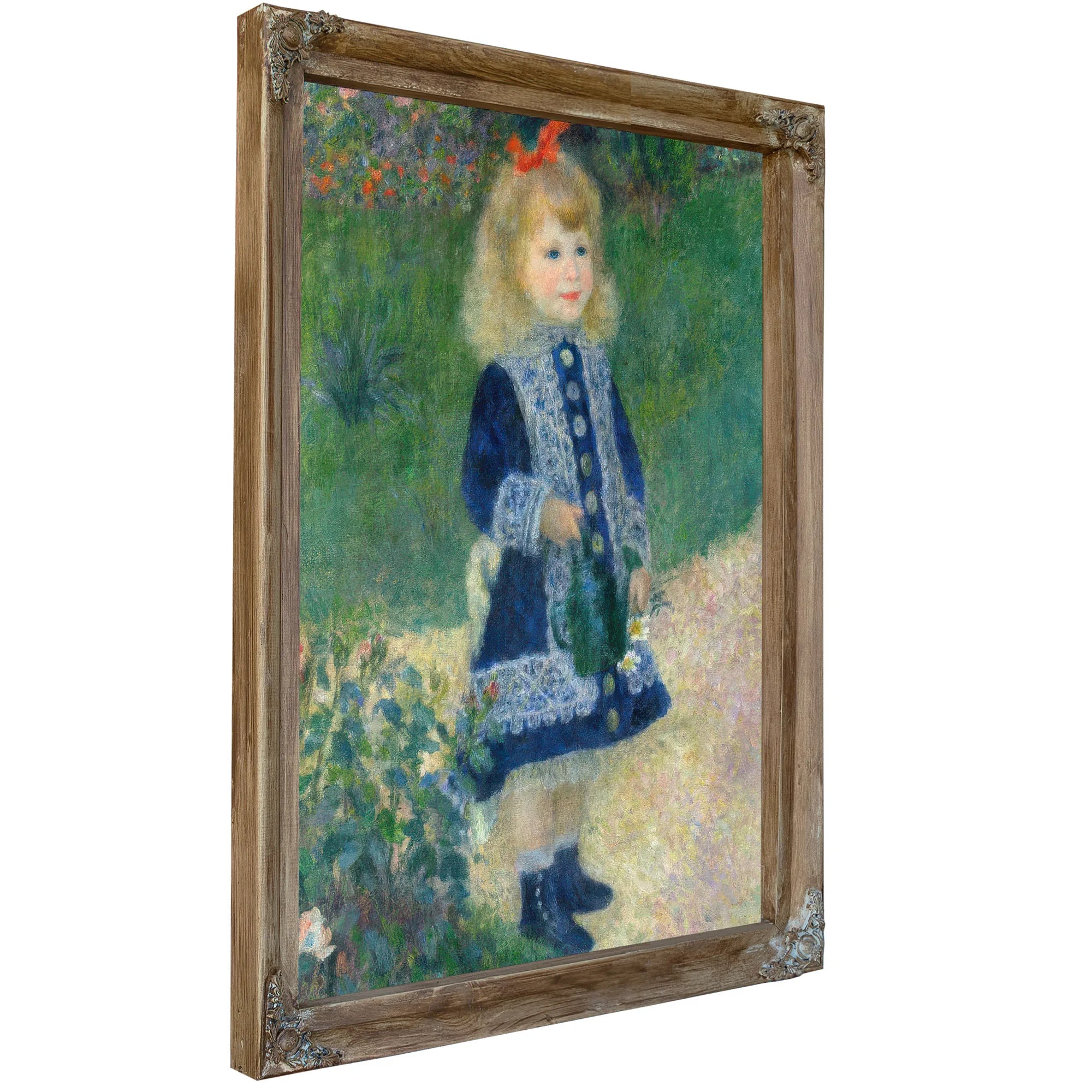 A Girl With A Watering Can 1876 2 By Pierre Auguste Renoir Fine Art Print