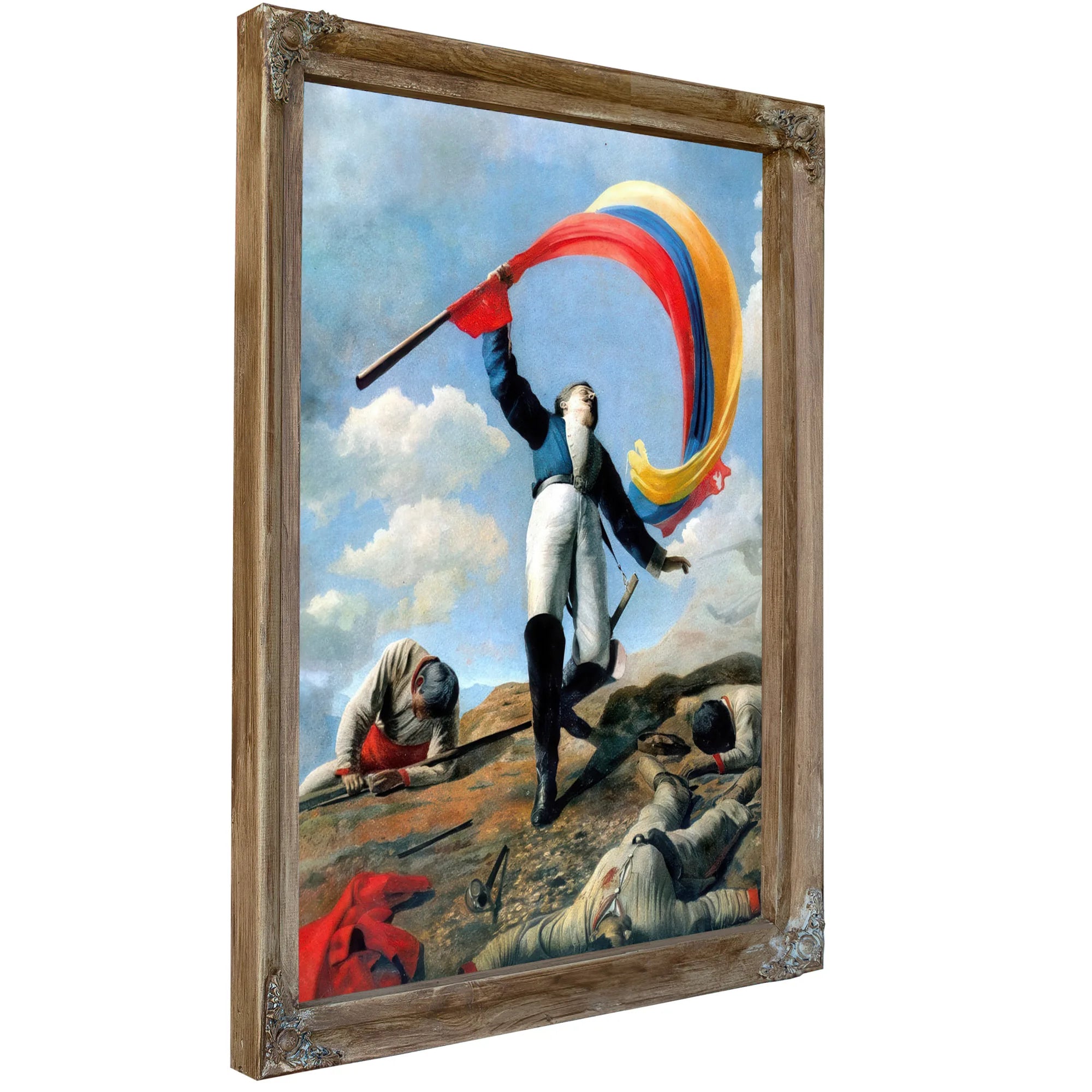 The Death Of Girardot In Barbula 1883 By Cristobal Rojas Poleo Fine Art Print