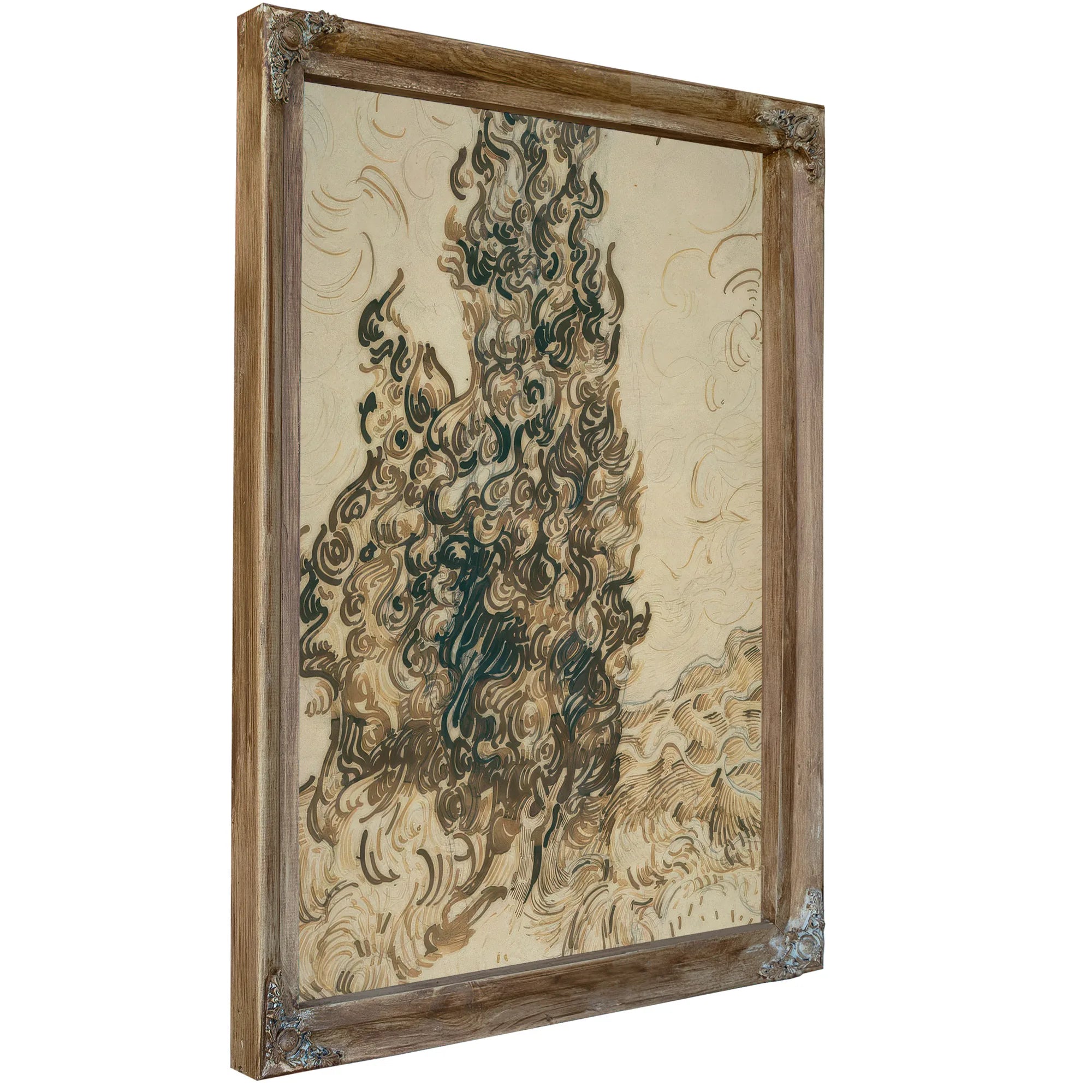 Cypresses By Vincent Van Gogh Fine Art Print