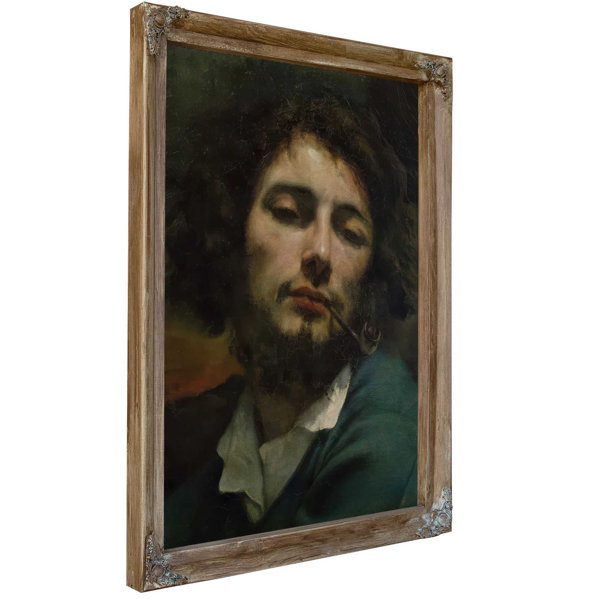Self Portrait Or, The Man With A Pipe By Jean Desire Gustave Courbet Fine Art Print