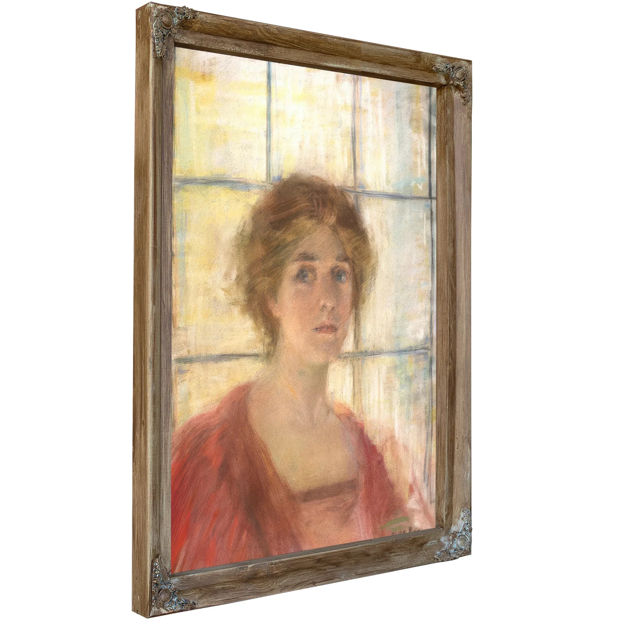 Against The Window By Alice Pike Barney Fine Art Print