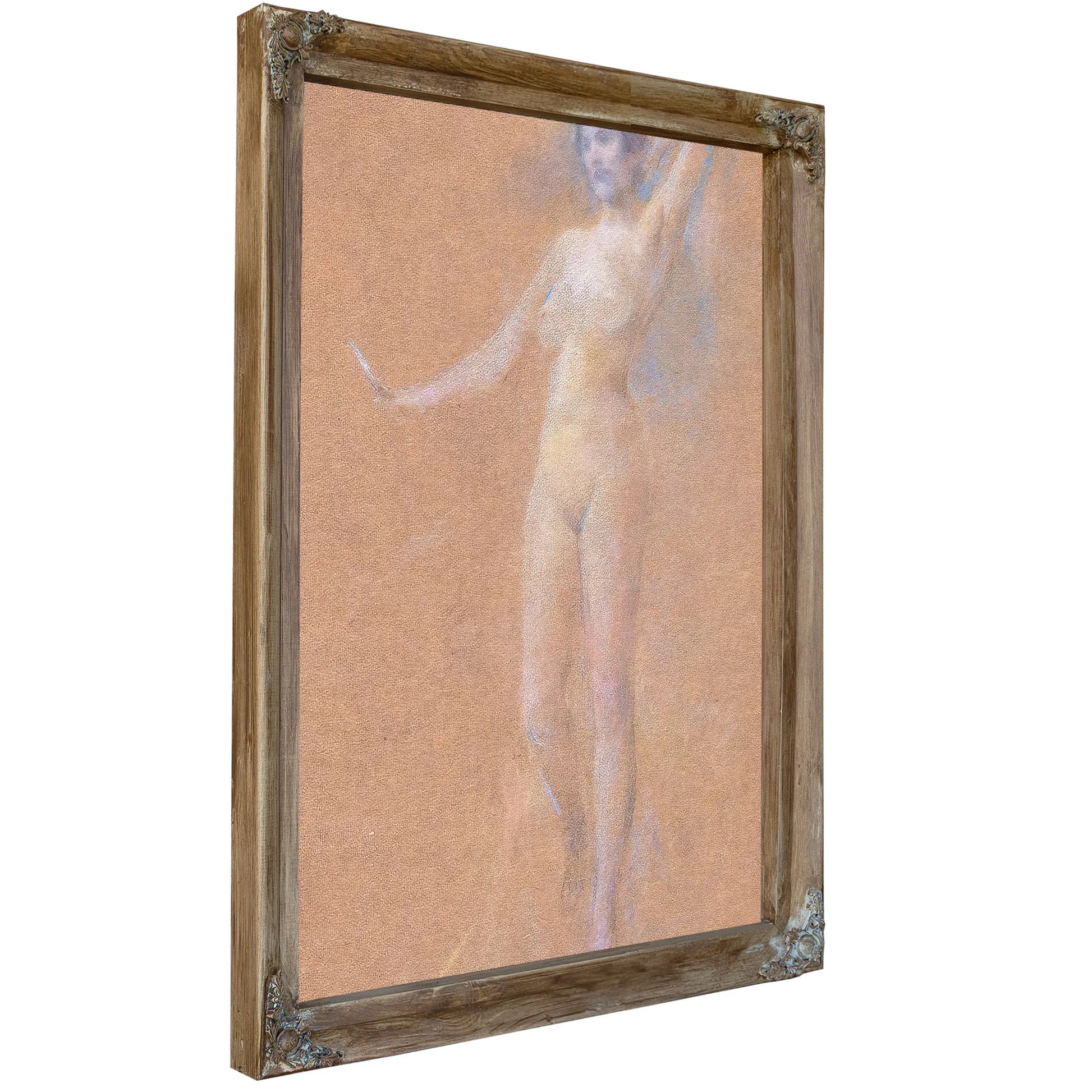 Standing Nude Figure Of A Girl By Thomas Wilmer Dewing Fine Art Print