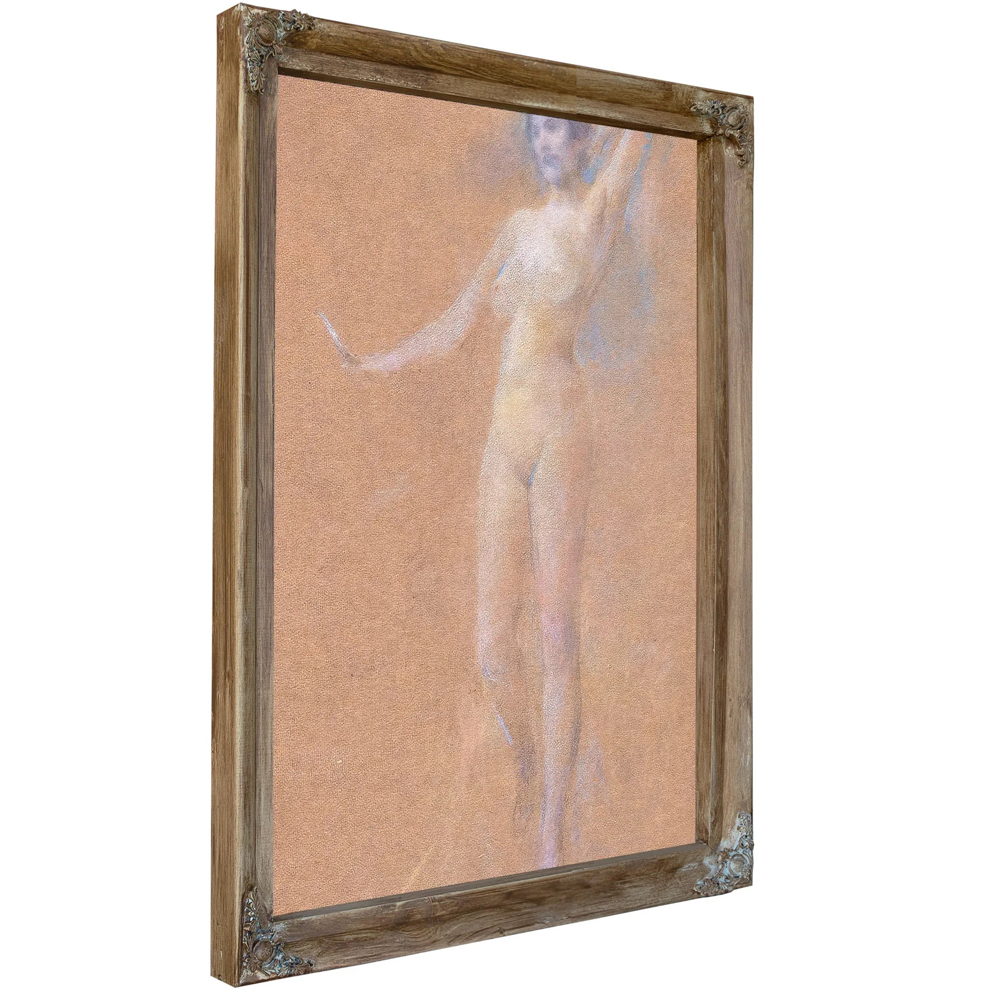 Standing Nude Figure Of A Girl By Thomas Wilmer Dewing Fine Art Print