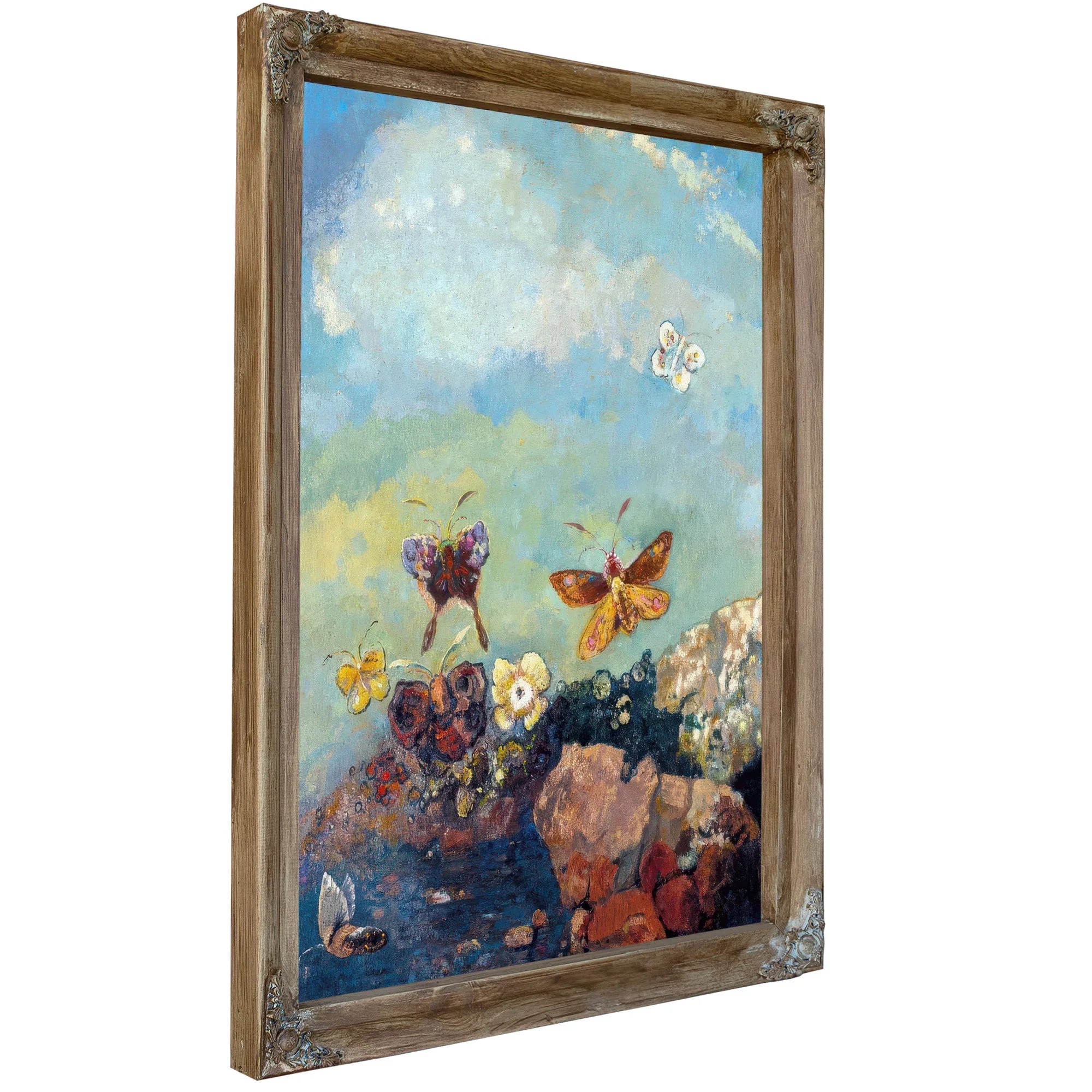 Butterflies By Odilon Redon Fine Art Print