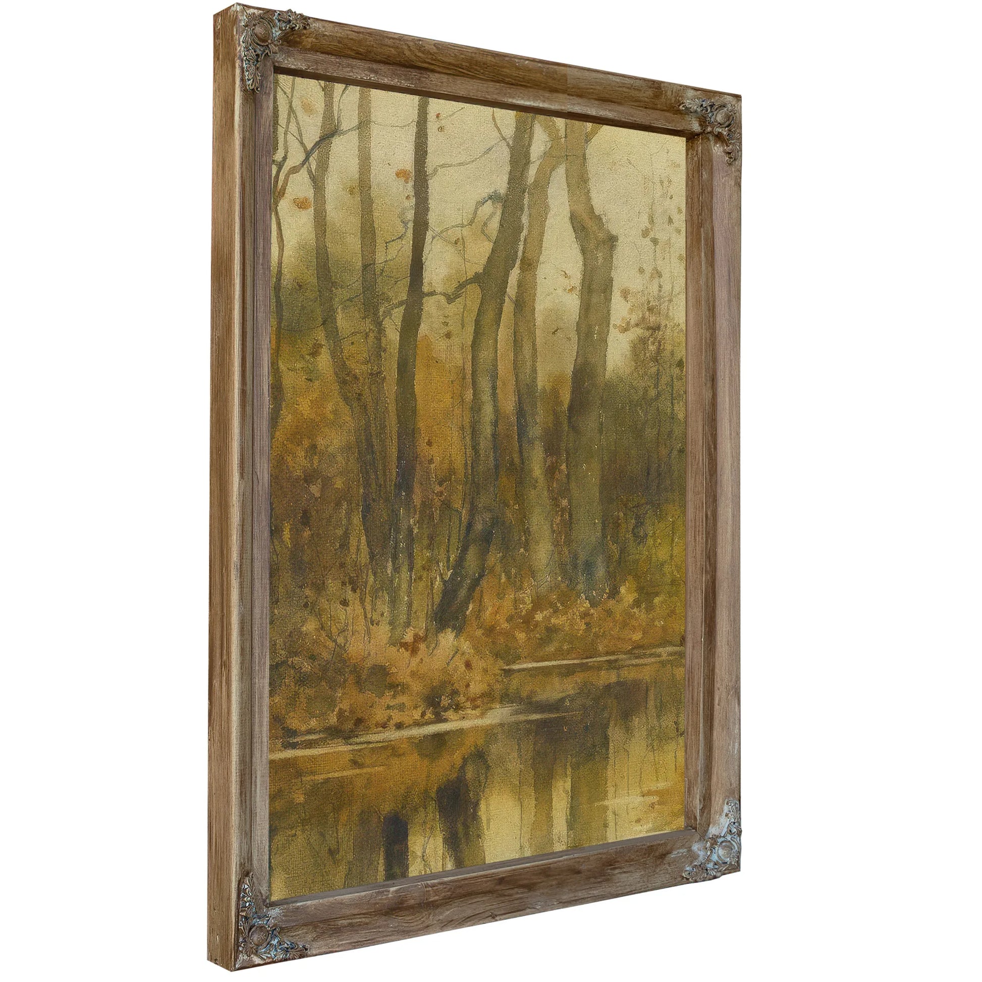 Stream In The Woods By Childe Hassam Fine Art Print