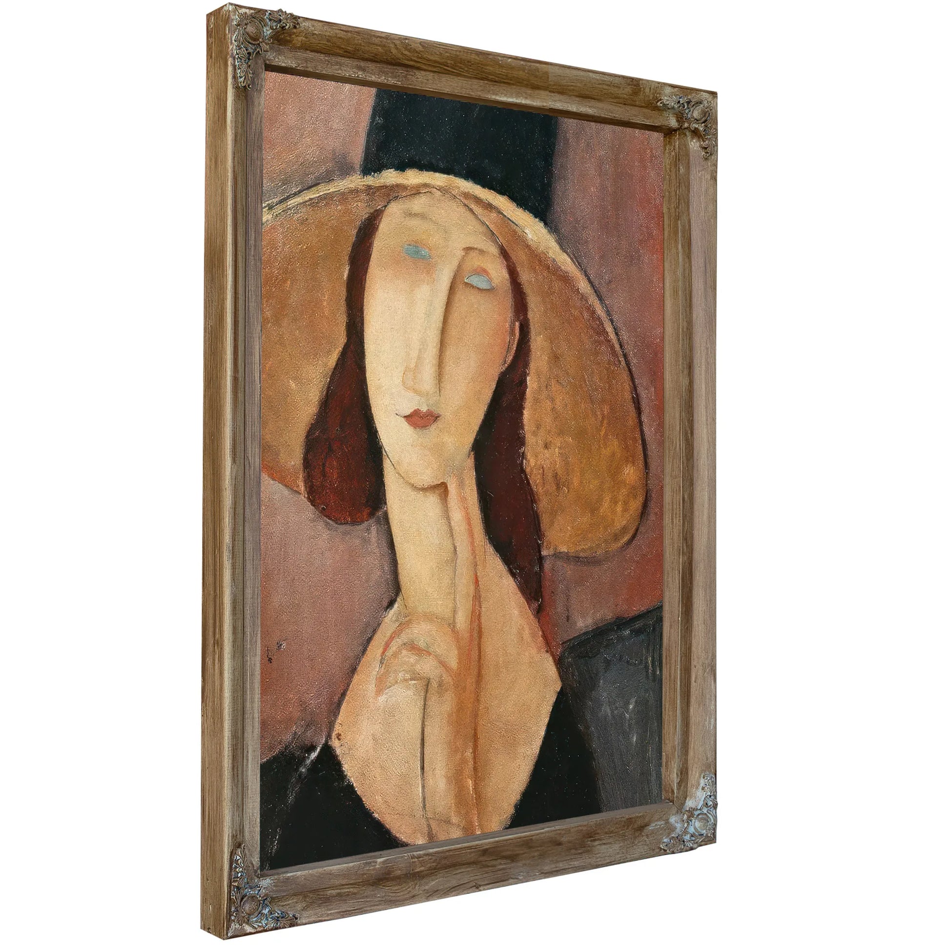 Portrait Of Jeanne Hebuterne In A Large Hat By Amedeo Modigliani Fine Art Print