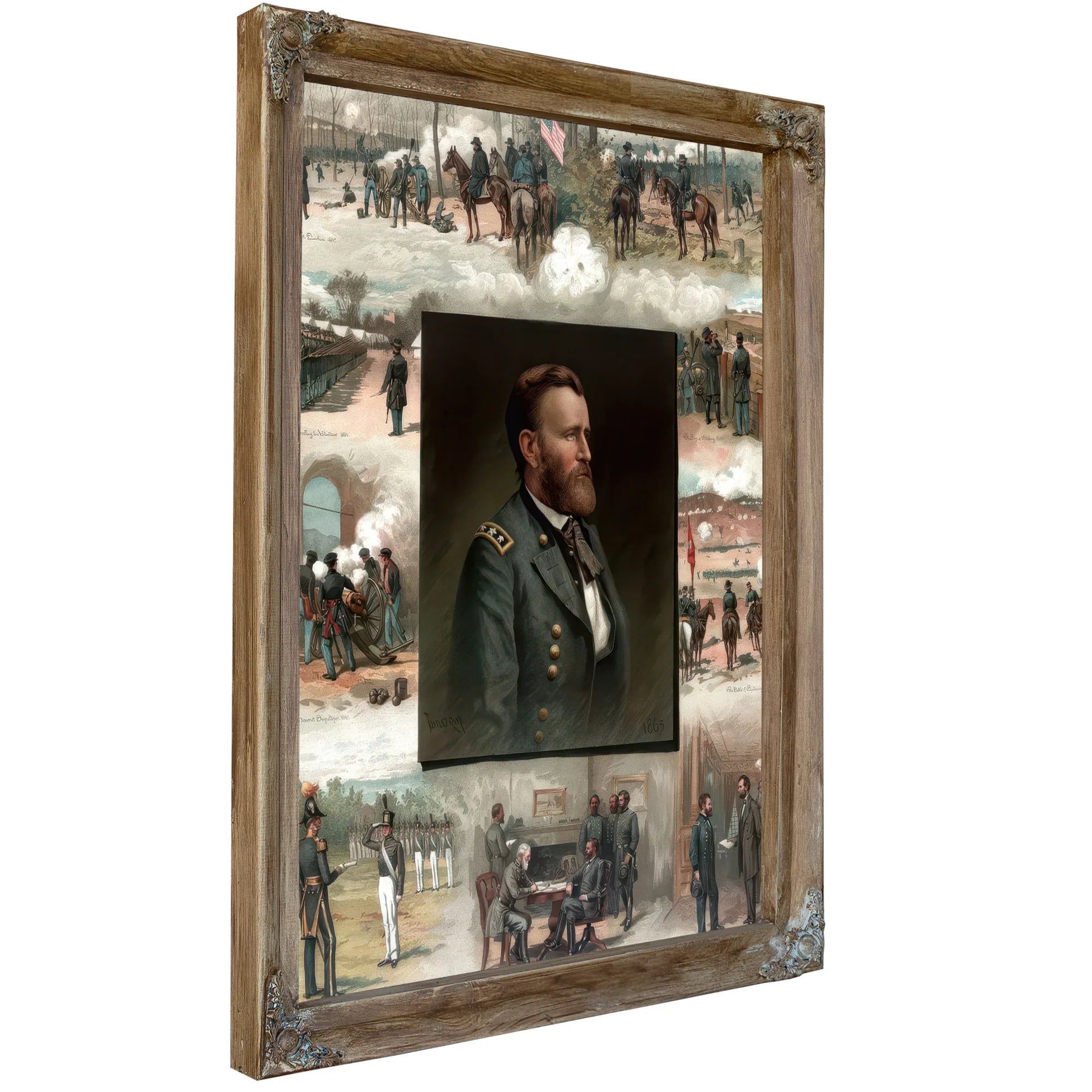 Ulysses S. Grant From West Point To Appomattox By Thure De Thulstrup Fine Art Print