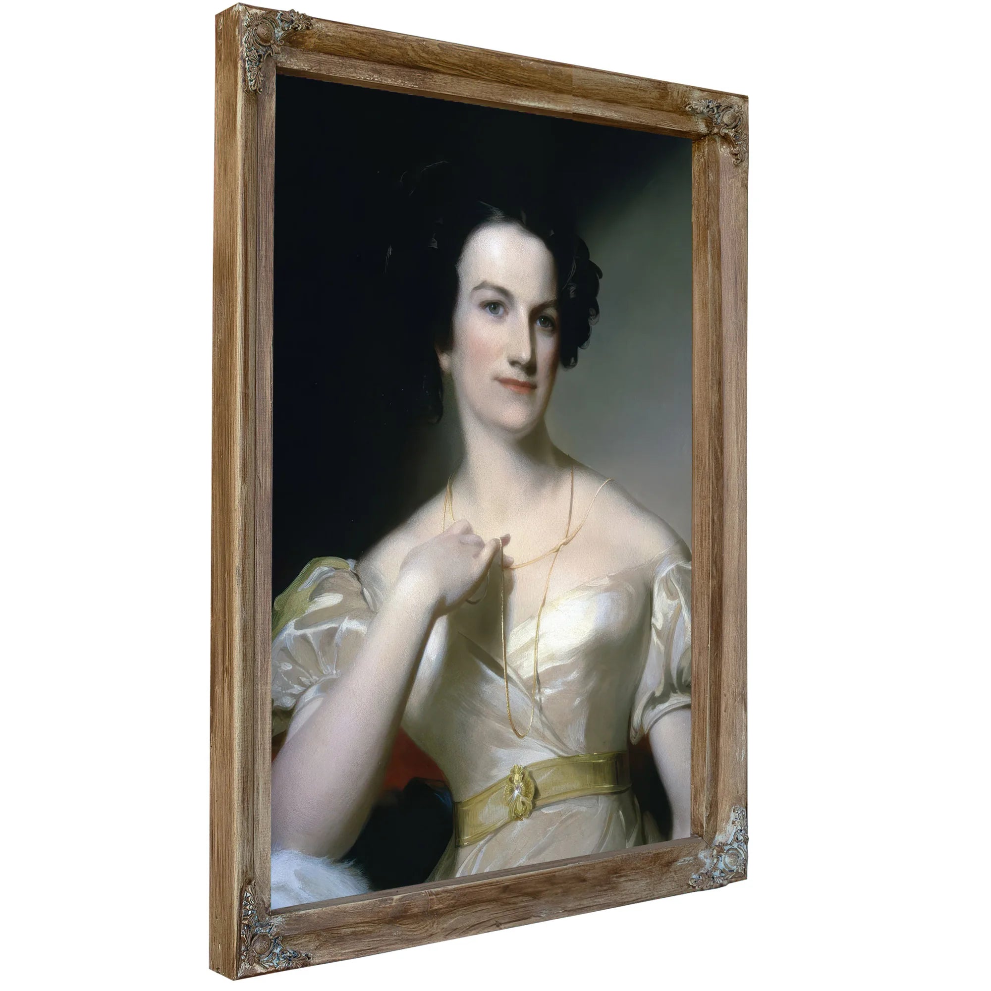 Portrait Of Mrs Benjamin Tevis (Mary M. Hunter) By Thomas Sully Fine Art Print