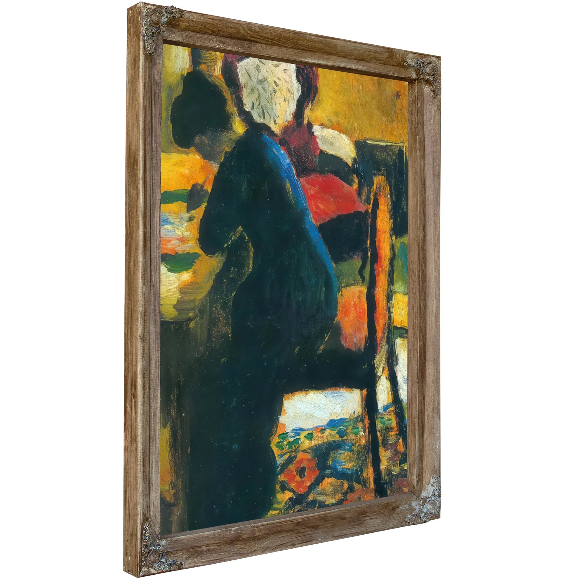 Elisabeth At Her Desk By August Macke Fine Art Print