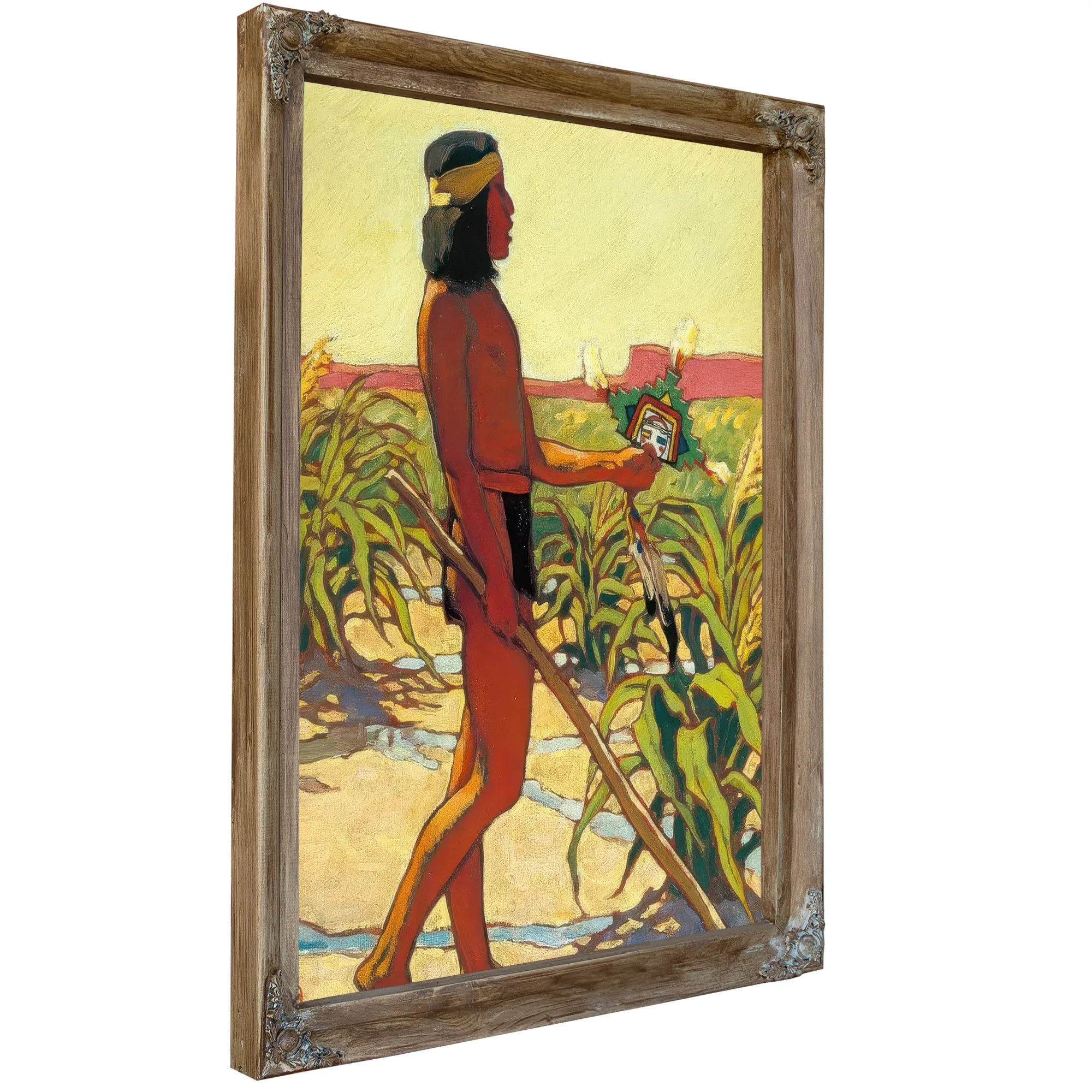 Guard Of The Cornfield By Maynard Dixon Fine Art Print