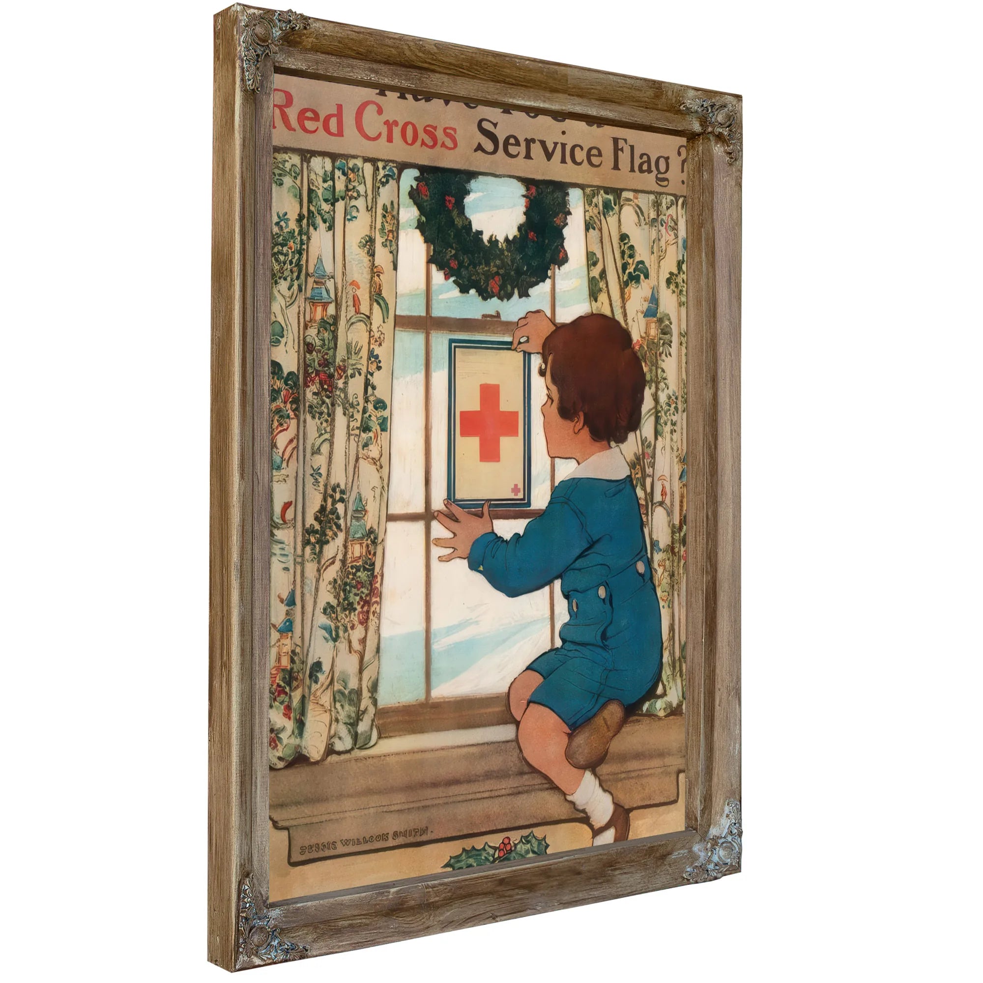 Have You A Red Cross Service Flag by Jessie Willcox Smith Fine Art Print
