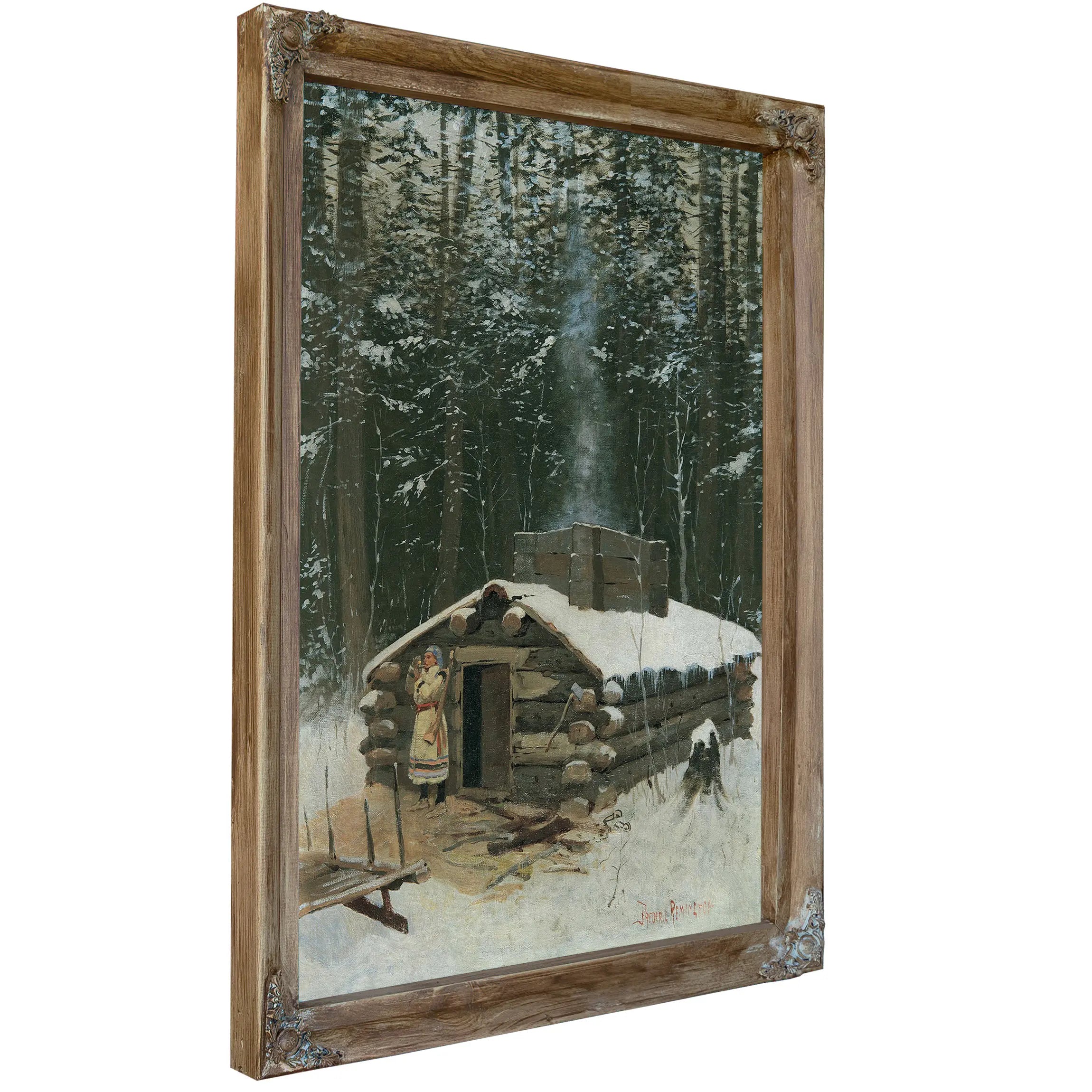 Antoine S Cabin by Frederic Remington