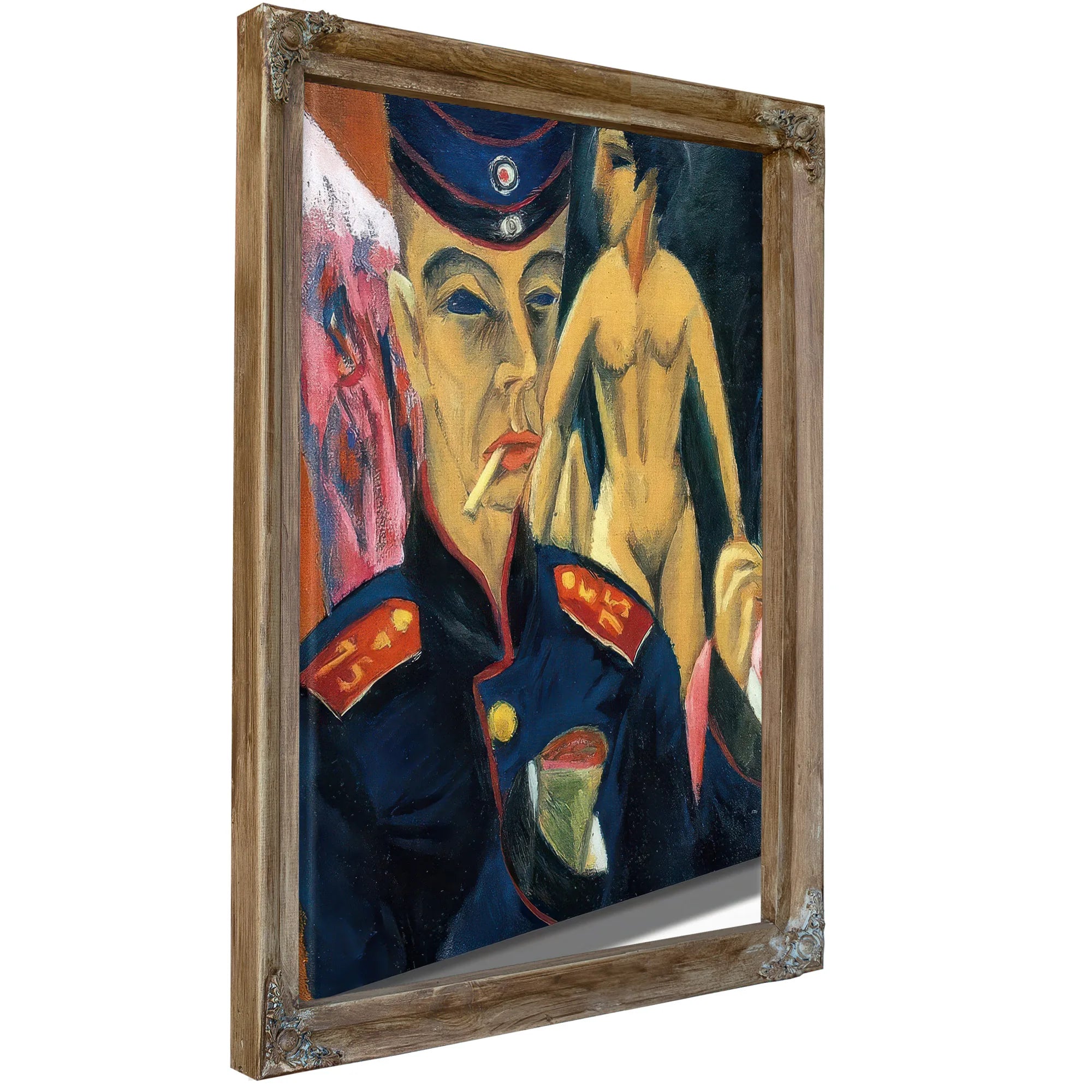 Self Portrait As Soldier By Ernst Ludwig Kirchner Fine Art Print