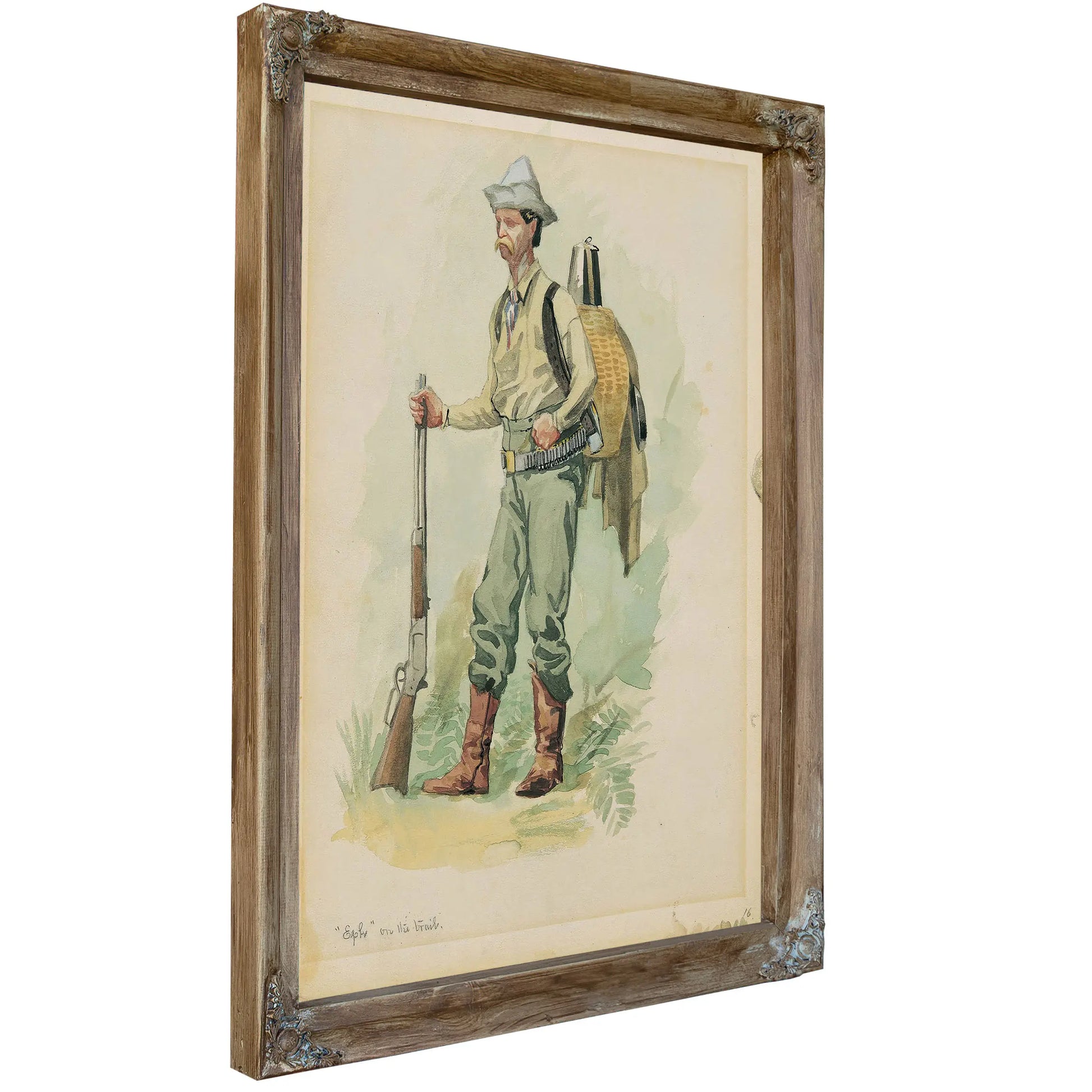 Eph On The Trail by Frederic Remington