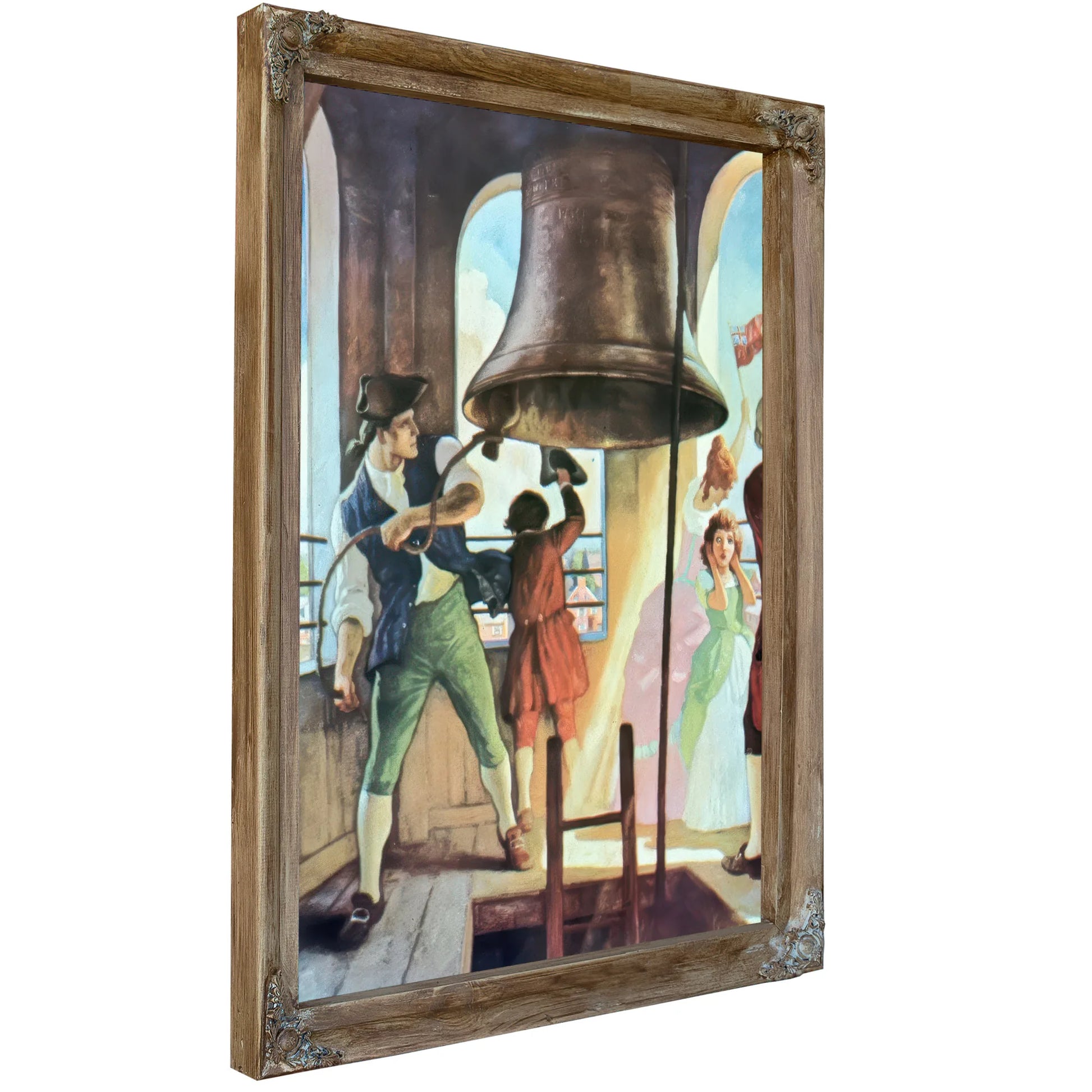 Ringing Out Liberty By NC Wyeth Fine Art Print