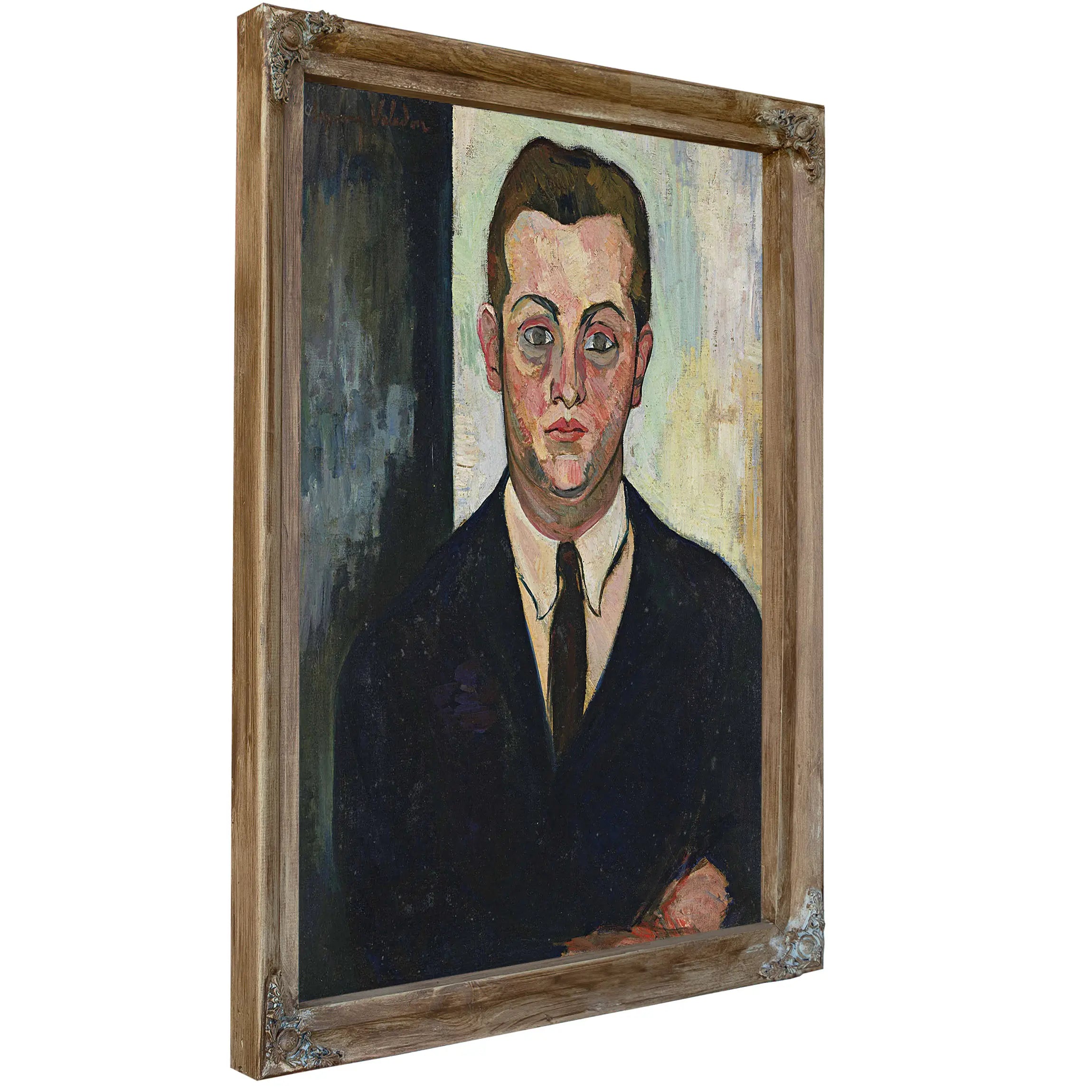 Portrait De Louis Moyses Fondateur Du Boeuf Sur Le Toit by Suzanne Valadon