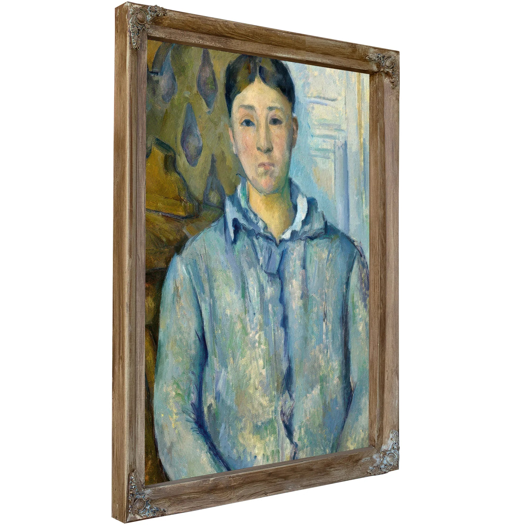 Madame Cezanne In Blue By Paul Cezanne Fine Art Print