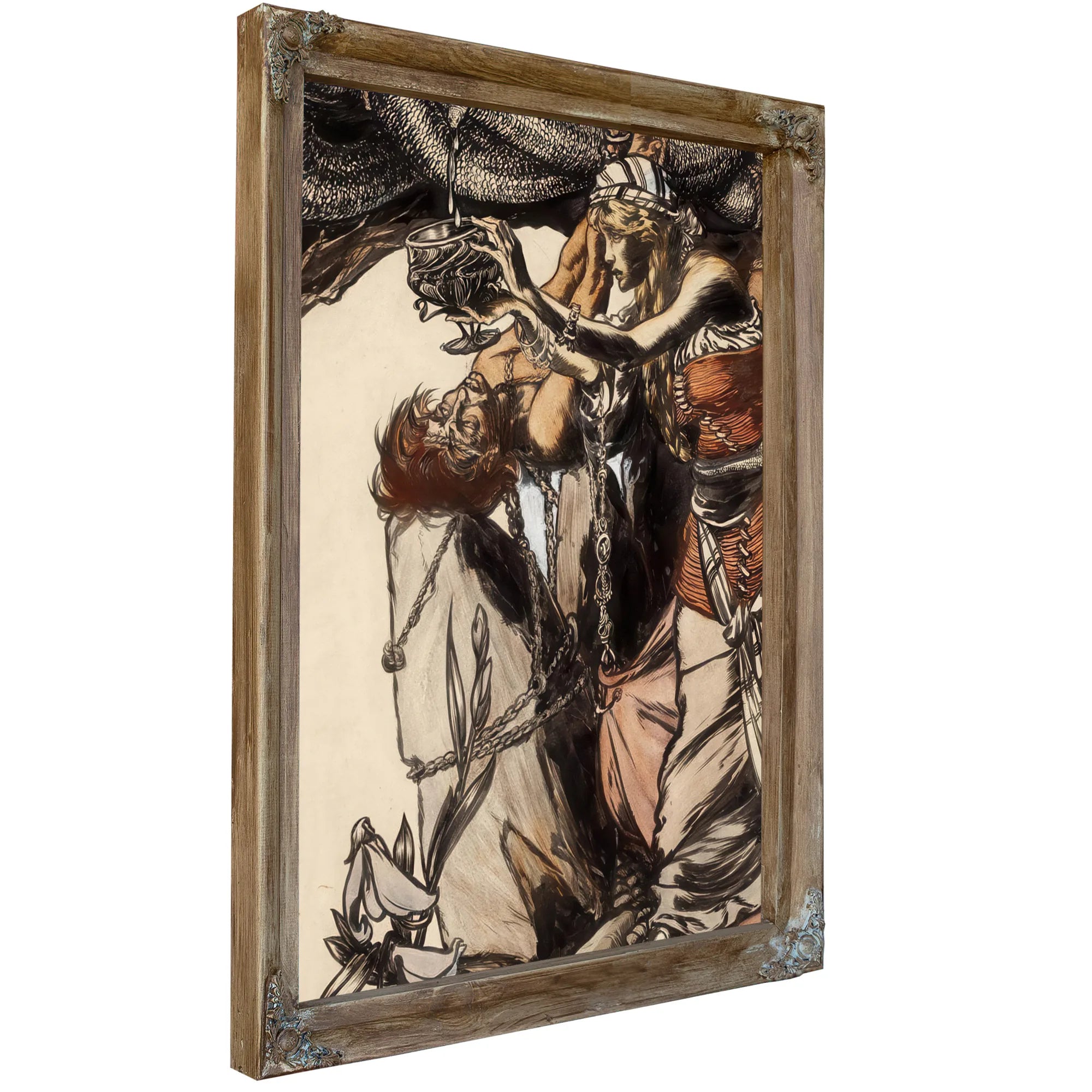 Loki And Sigyn The Land Of Enchantment Book Illustration 1901 By Arthur Rackham Fine Art Print