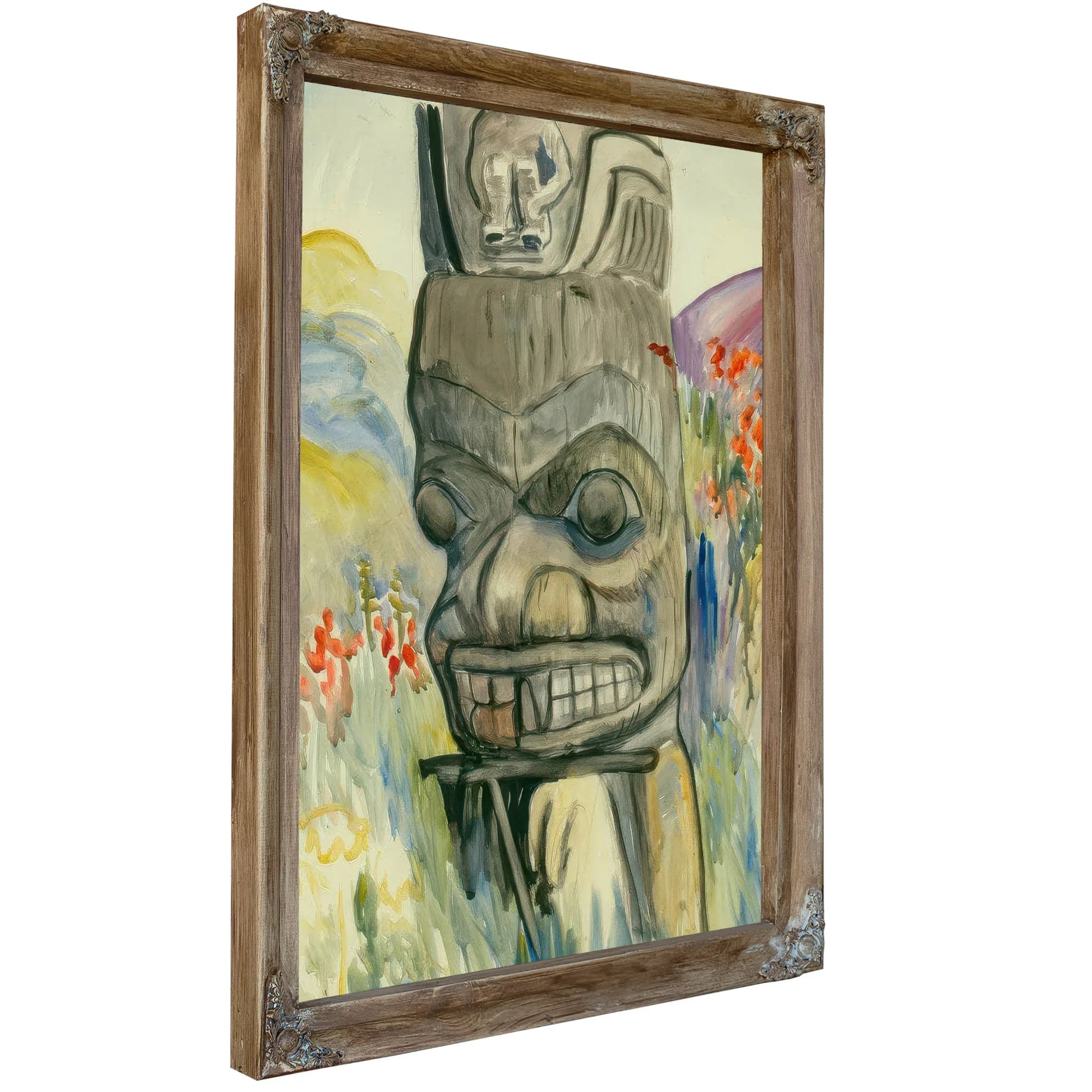 Ankeda The Pole Of Chief George Kindealda By Emily Carr Fine Art Print